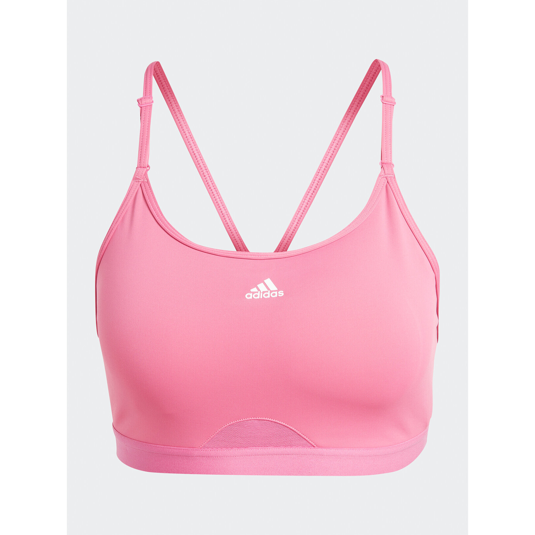 adidas Sportovní podprsenka Aeroreact Training Light-Support Bra HS2980 Růžová - Pepit.cz