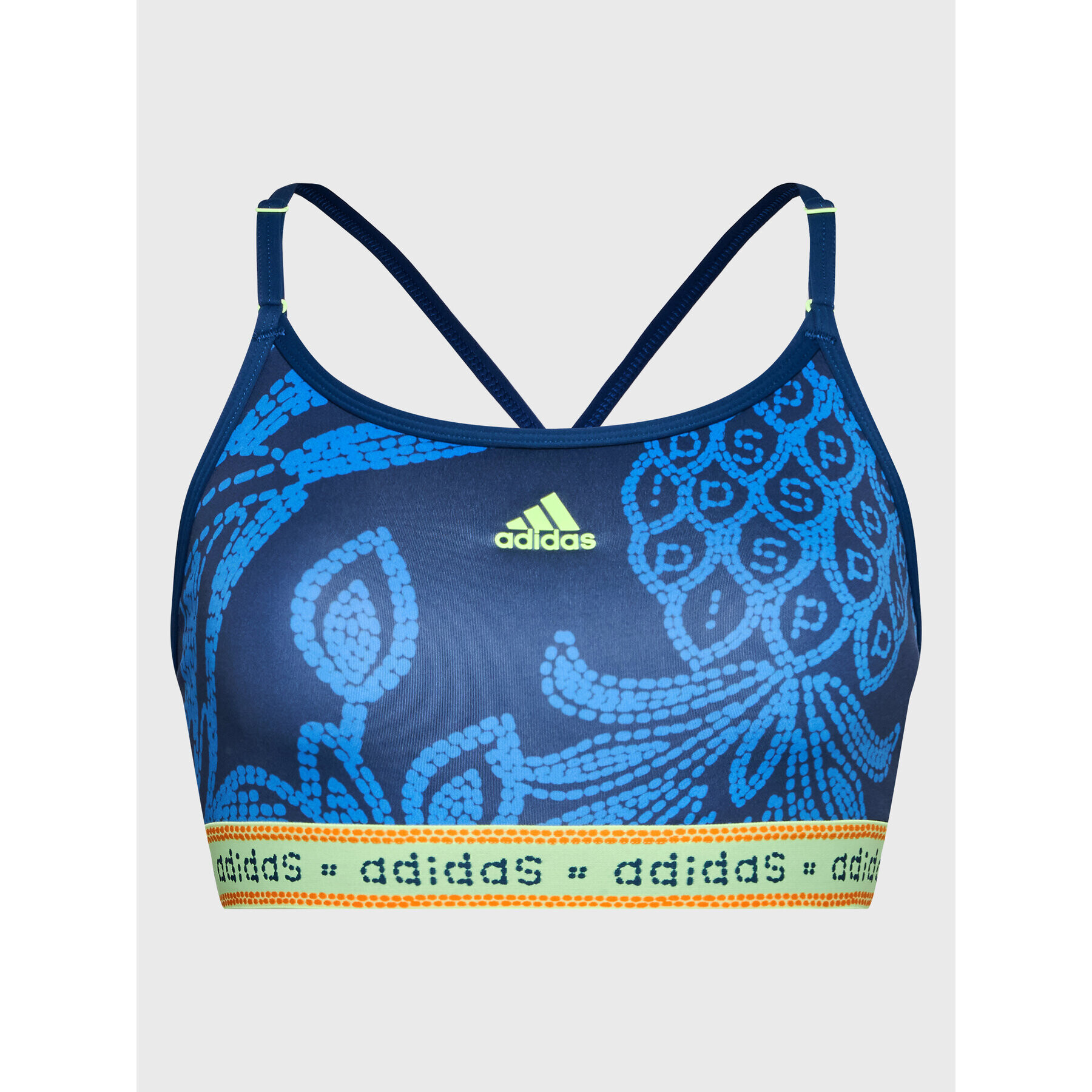 adidas Sportovní podprsenka FARM Rio Light-Support HI5222 Modrá - Pepit.cz