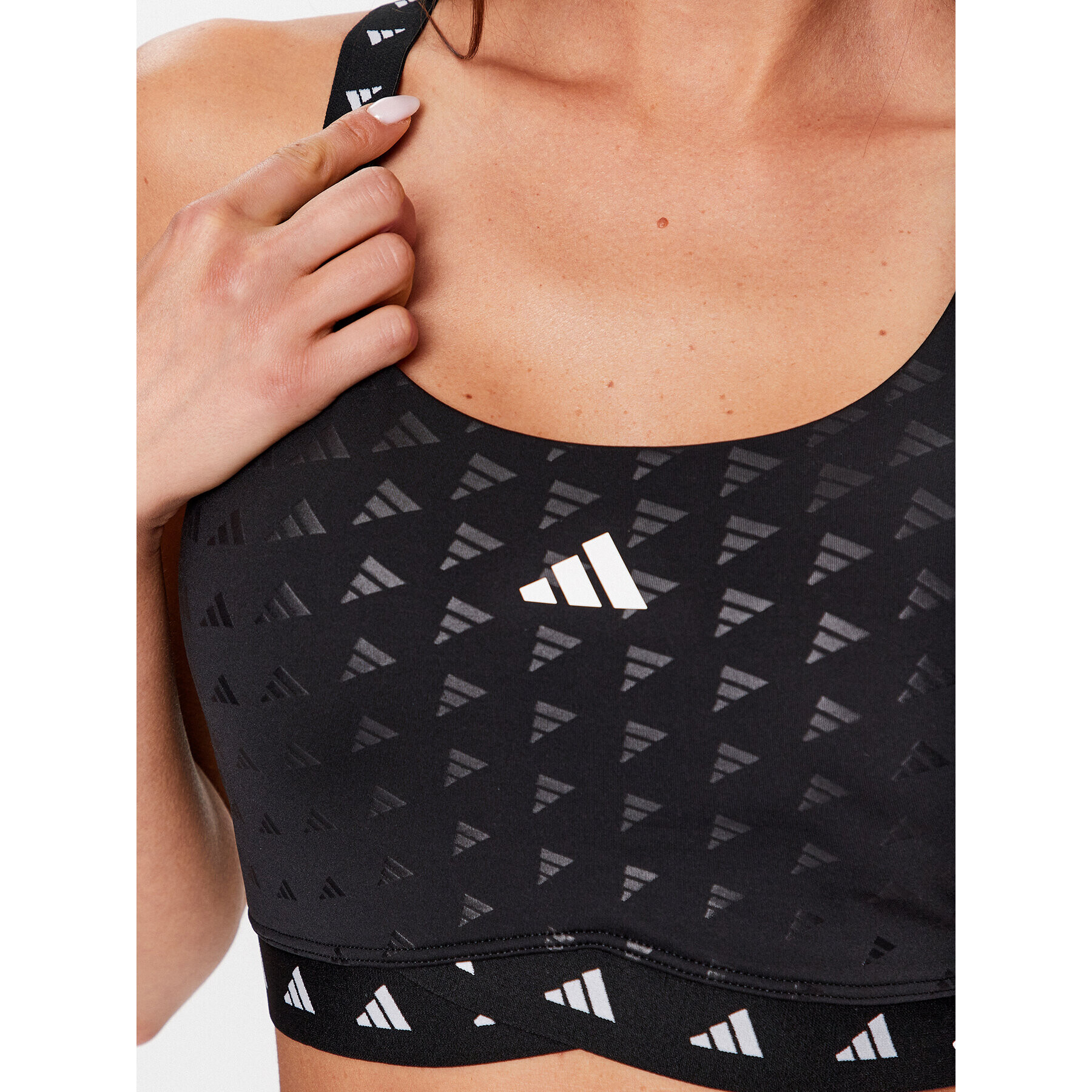 adidas Sportovní podprsenka PowerImpact Luxe Training Medium-Support Bra HS7264 Černá - Pepit.cz