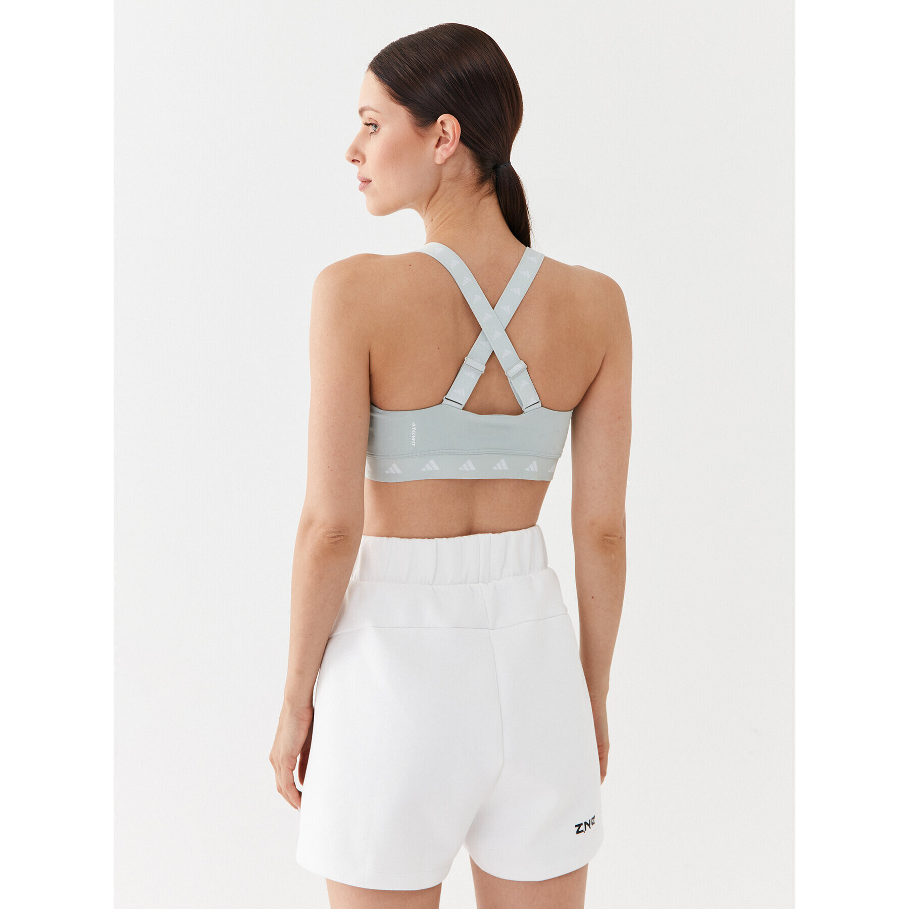 adidas Sportovní podprsenka PowerImpact Luxe Training Medium-Support Bra IL2880 Šedá - Pepit.cz