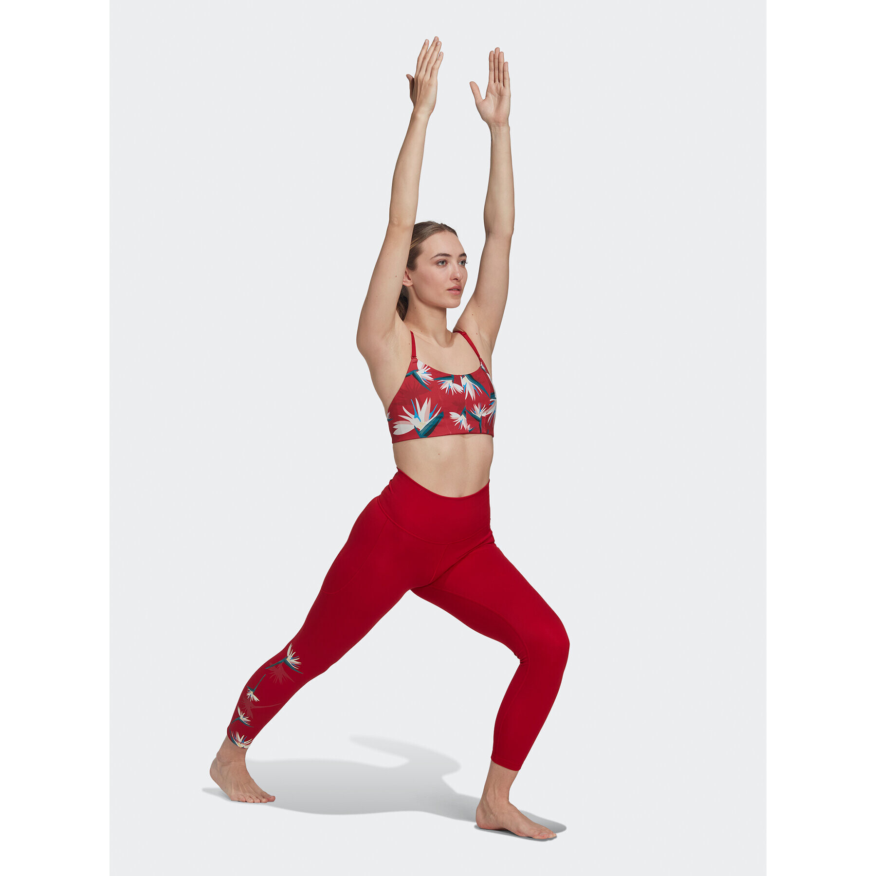 adidas Sportovní podprsenka Thebe Magugu Studio Light-Support Bra HM9256 Červená - Pepit.cz