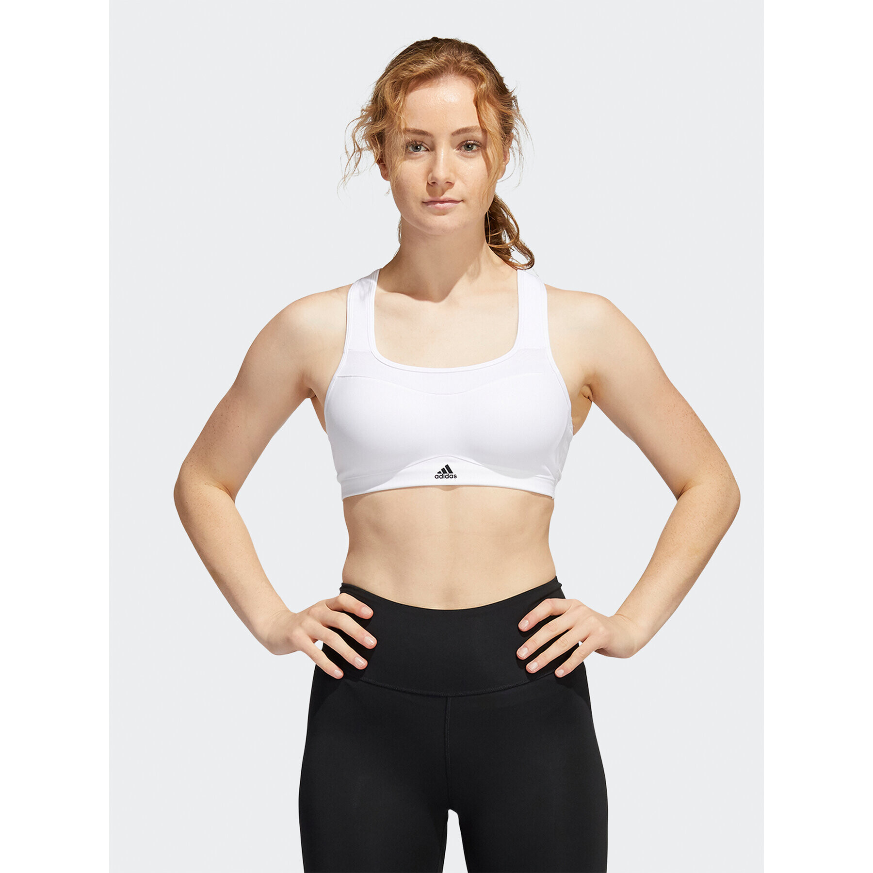 adidas Sportovní podprsenka TLRD Impact Training High-Support Bra HC5399 Bílá - Pepit.cz