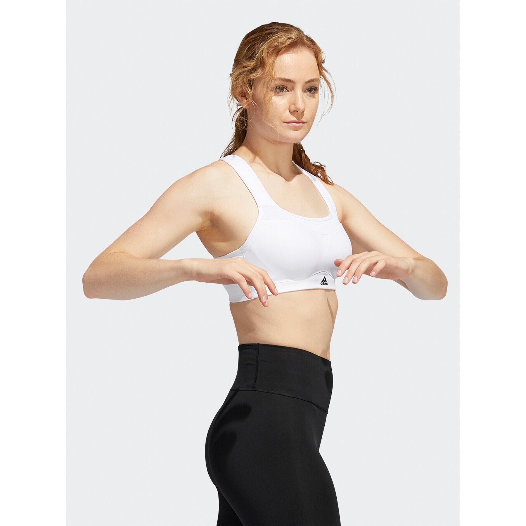 adidas Sportovní podprsenka TLRD Impact Training High-Support Bra HC5399 Bílá - Pepit.cz