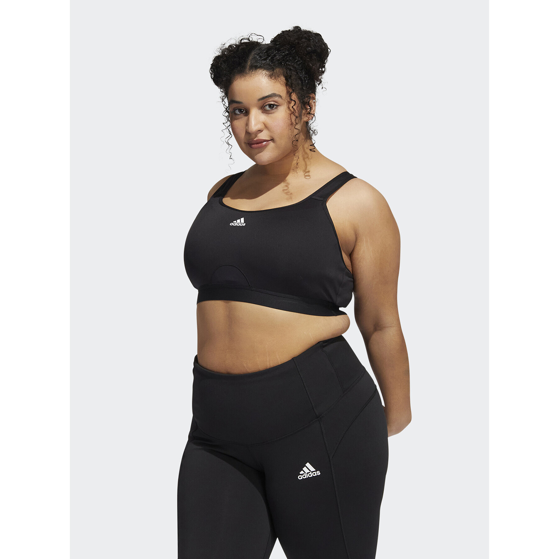 adidas Sportovní podprsenka TLRD Move Training High-Support Bra (Plus Size) HF2288 Černá - Pepit.cz