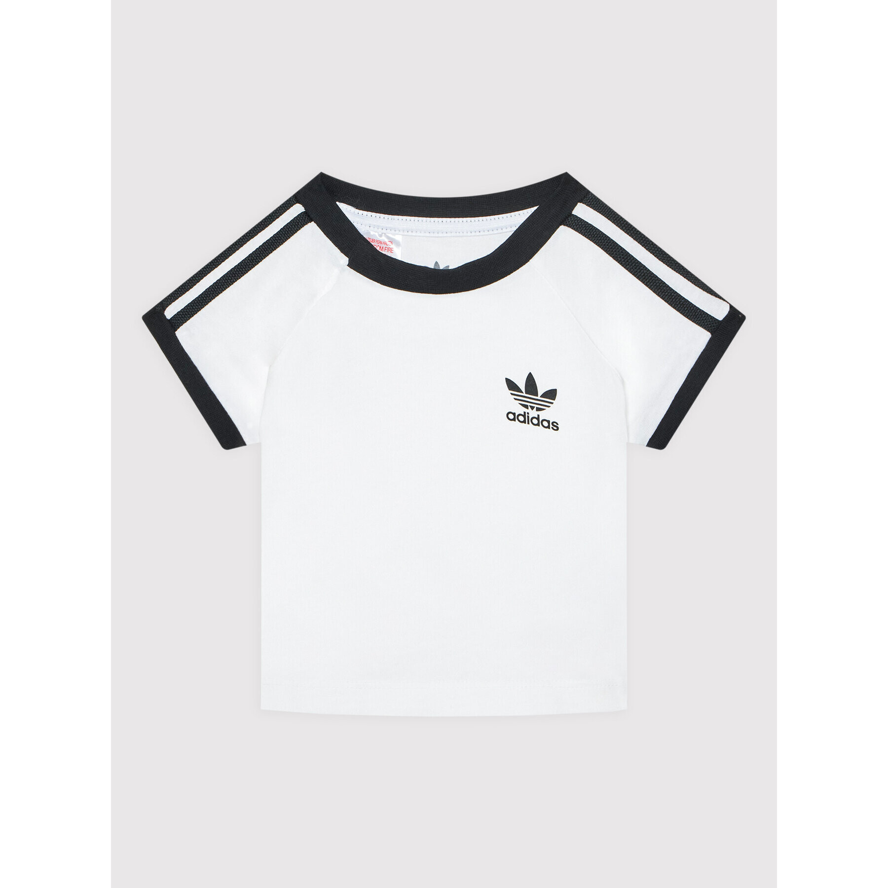 adidas T-Shirt 3-Stripes DV2824 Bílá Regular Fit - Pepit.cz