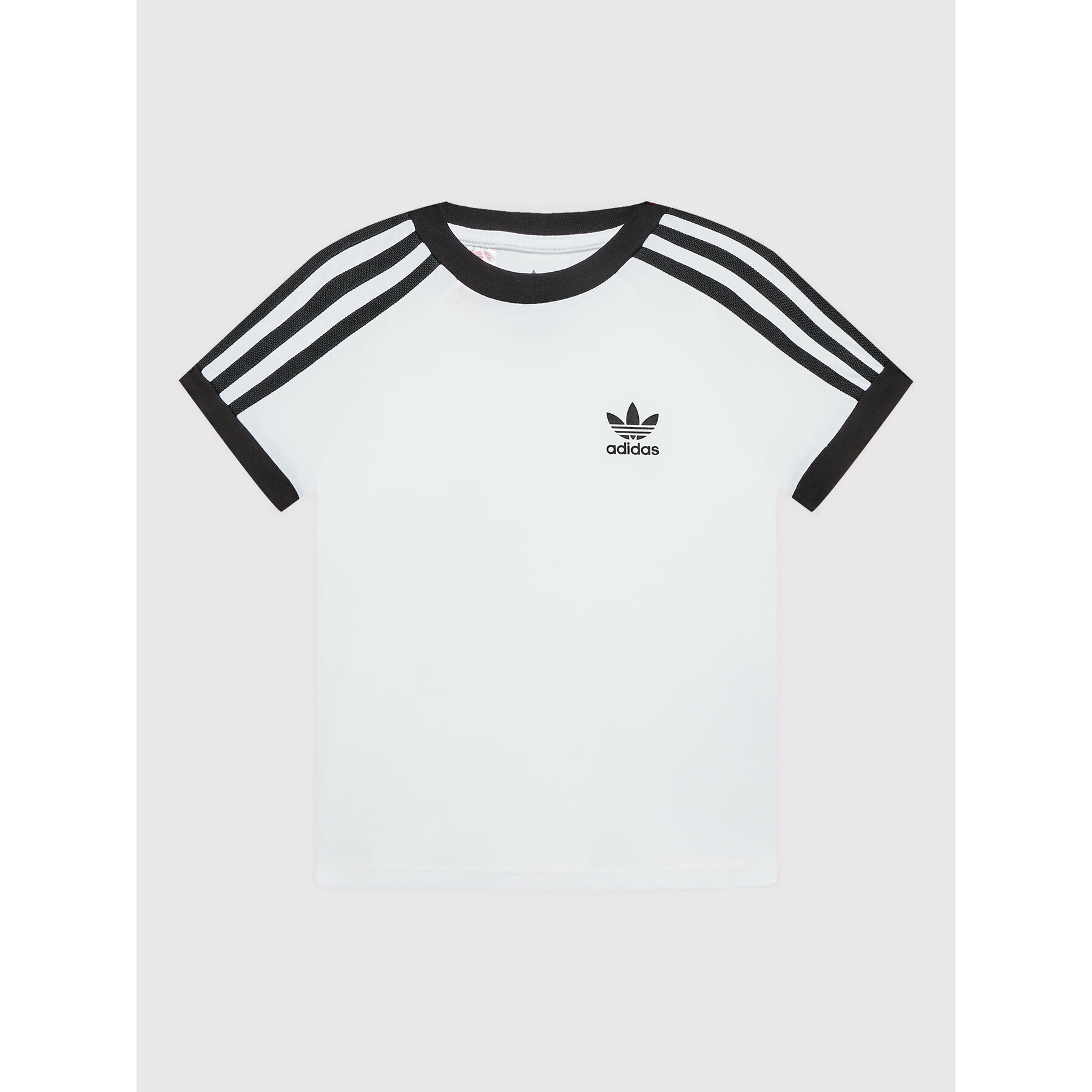 adidas T-Shirt acidolor 3 Stripes HK0265 Bílá Relaxed Fit - Pepit.cz