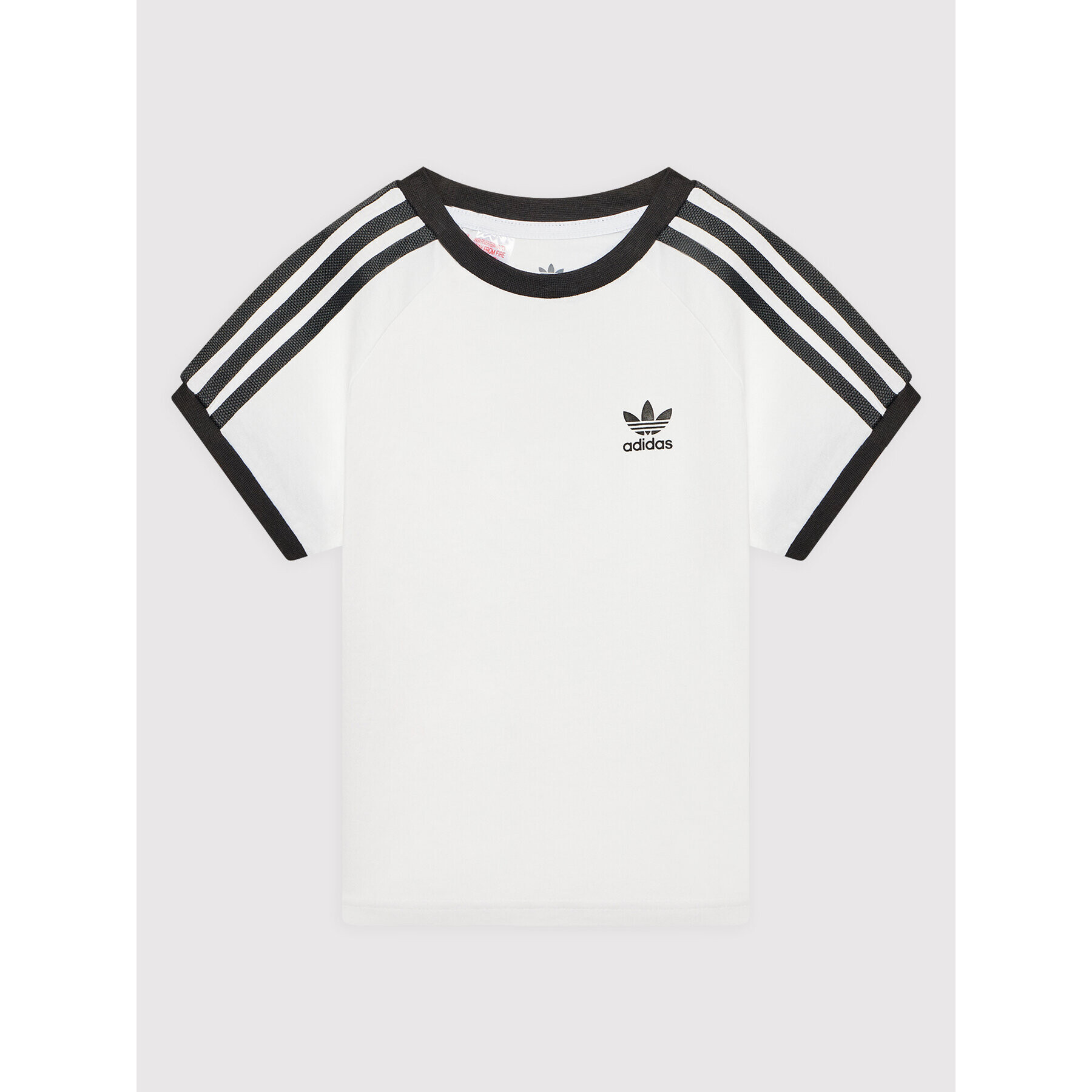 adidas T-Shirt Adicolor 3-Stripes H31181 Bílá Regular Fit - Pepit.cz