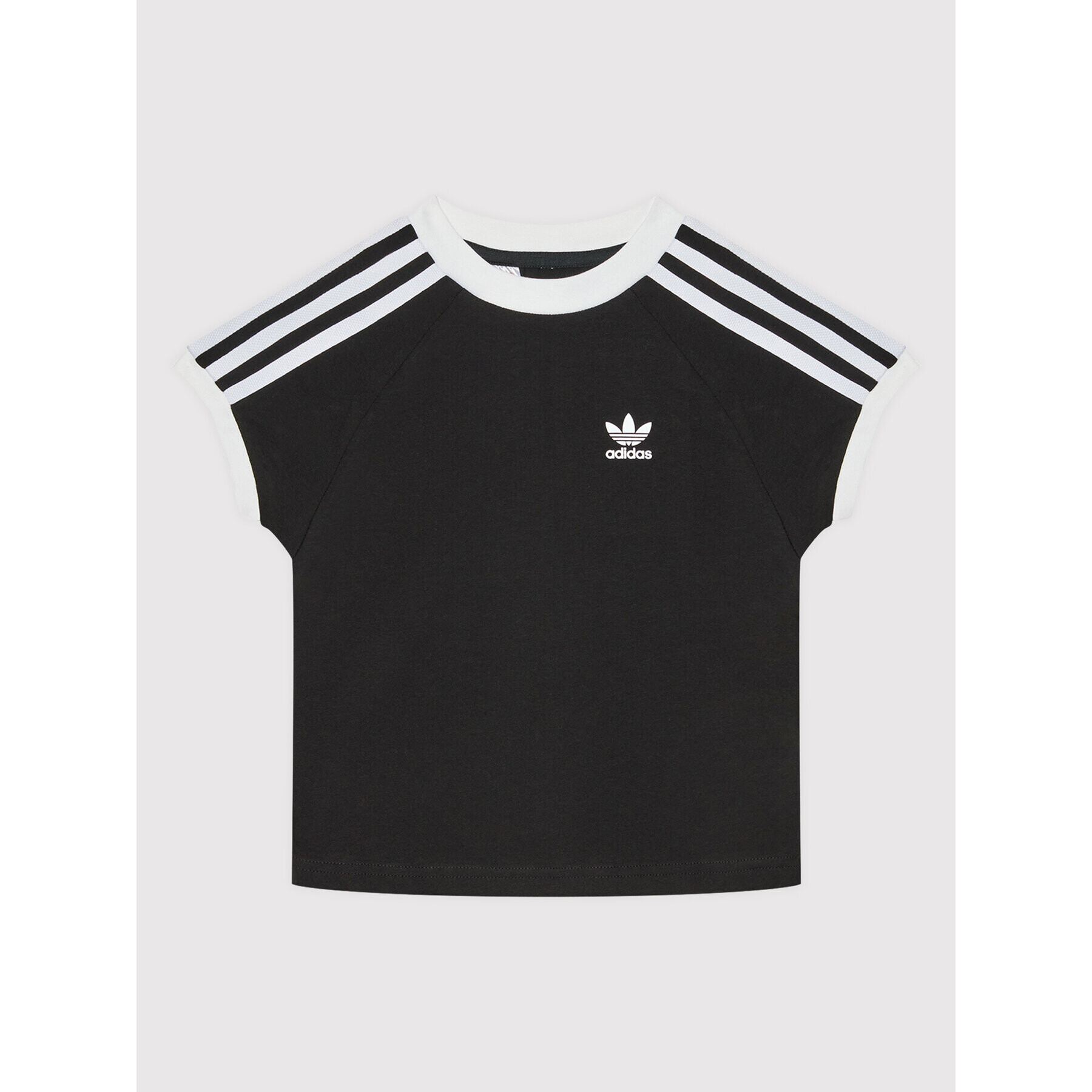 adidas T-Shirt adicolor 3-Stripes H31182 Černá Regular Fit - Pepit.cz