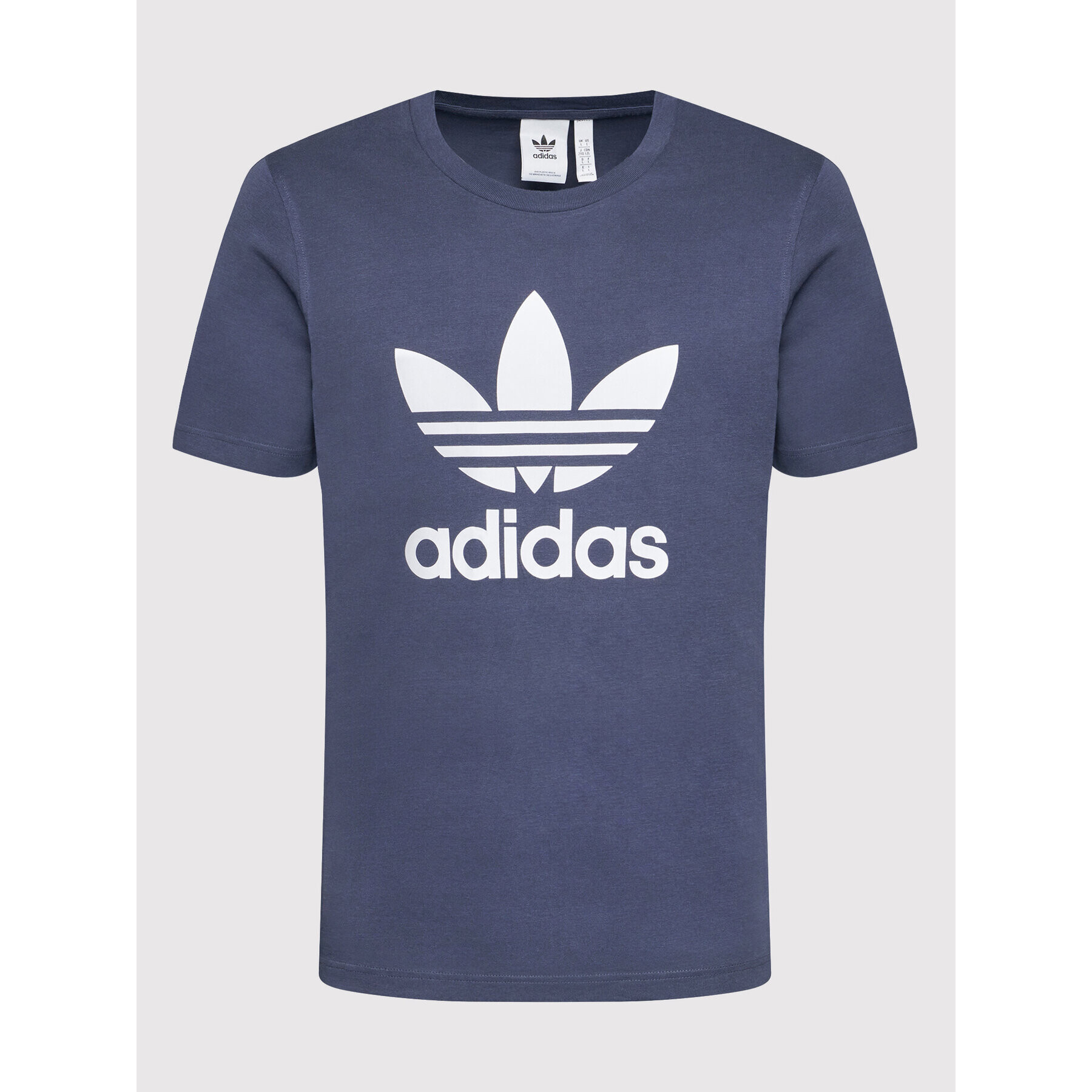 adidas T-Shirt adicolor Classics Trefoil HE9512 Tmavomodrá Regular Fit - Pepit.cz