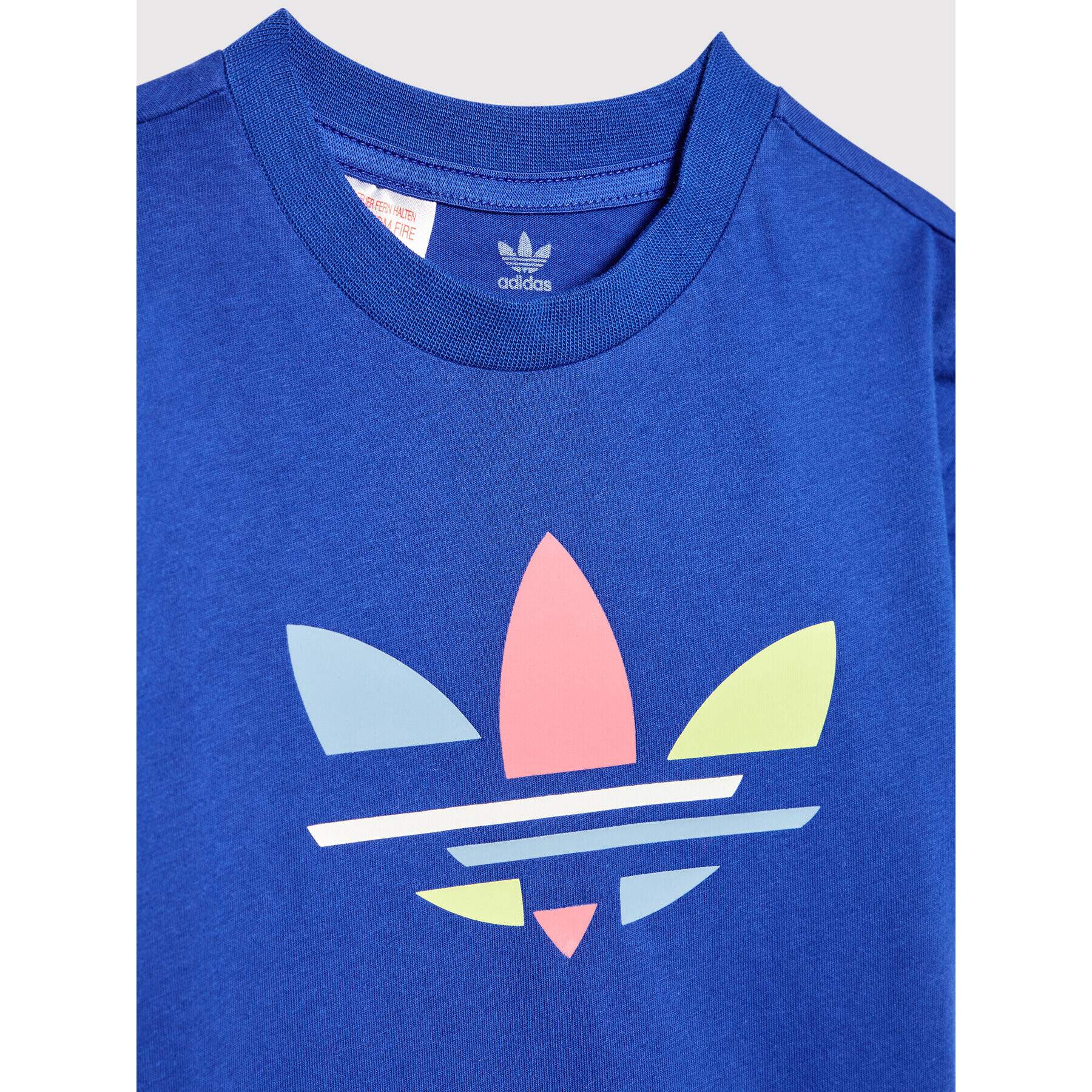 adidas T-Shirt adicolor H14160 Modrá Regular Fit - Pepit.cz