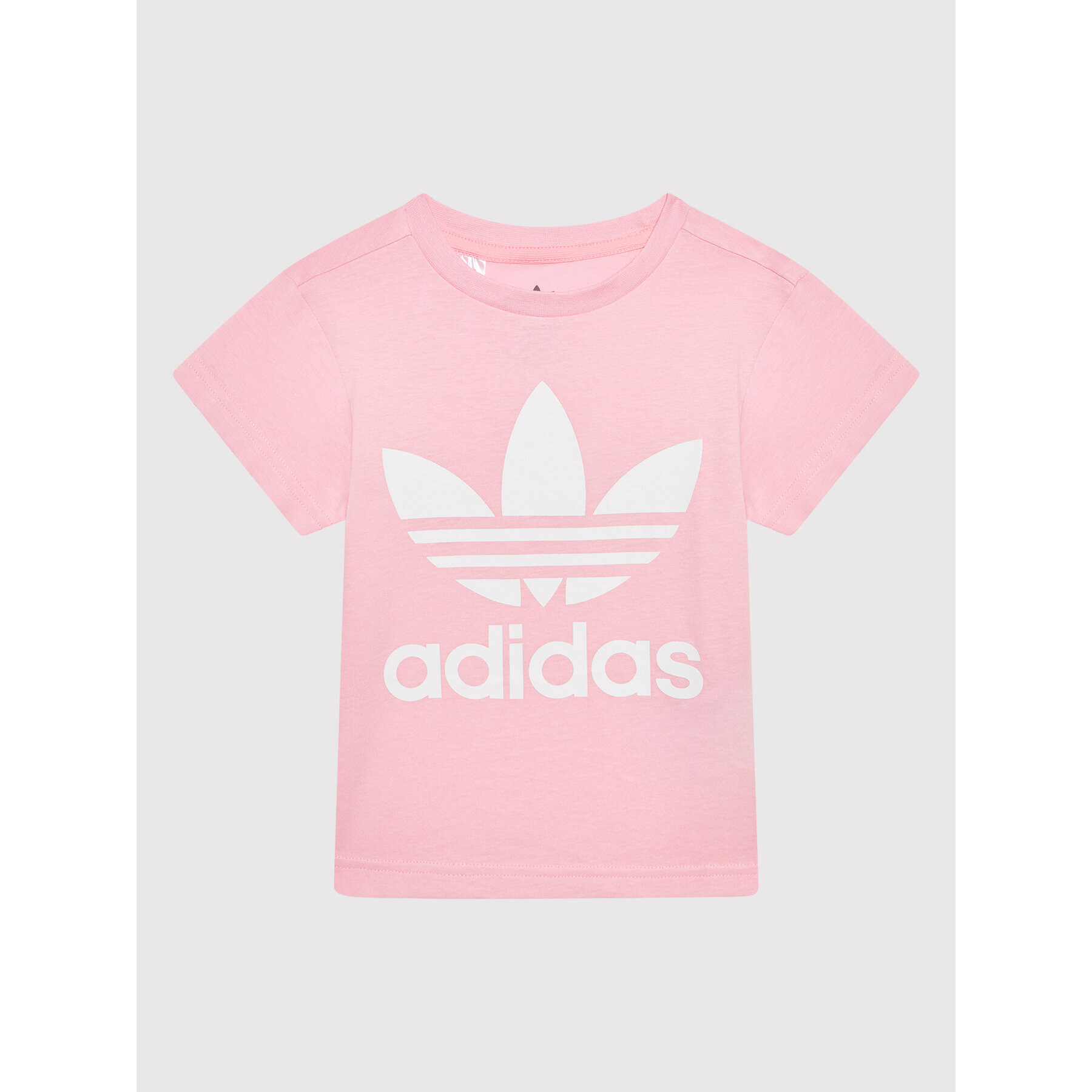 adidas T-Shirt adicolor Trefoil HC1974 Růžová Regular Fit - Pepit.cz