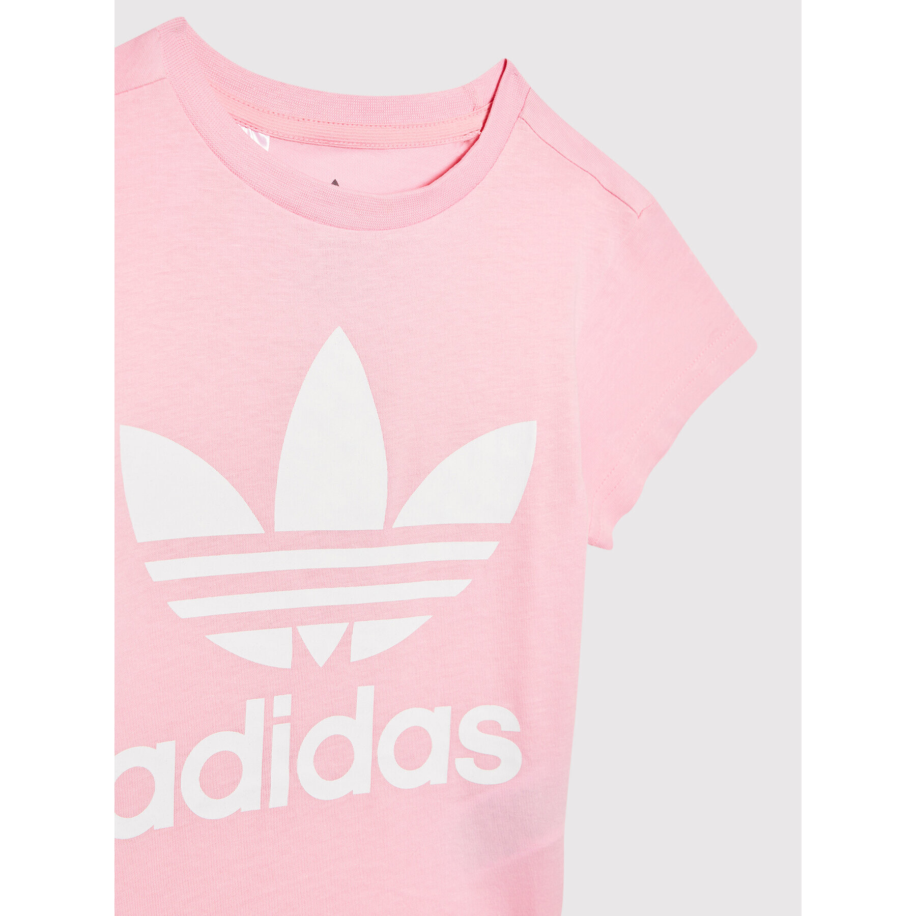 adidas T-Shirt adicolor Trefoil HC1974 Růžová Regular Fit - Pepit.cz