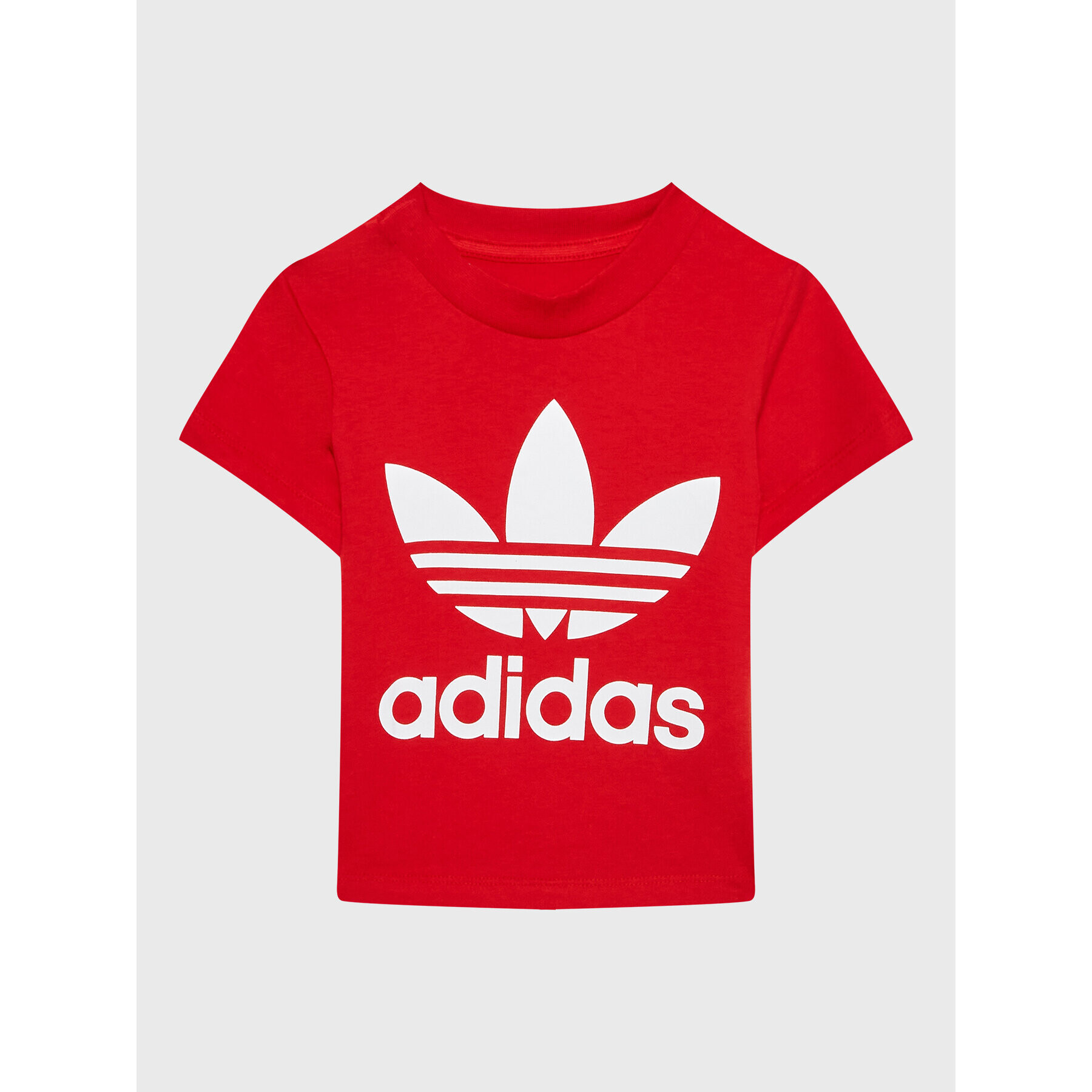 adidas T-Shirt adicolor Trefoil IC6110 Červená Regular Fit - Pepit.cz