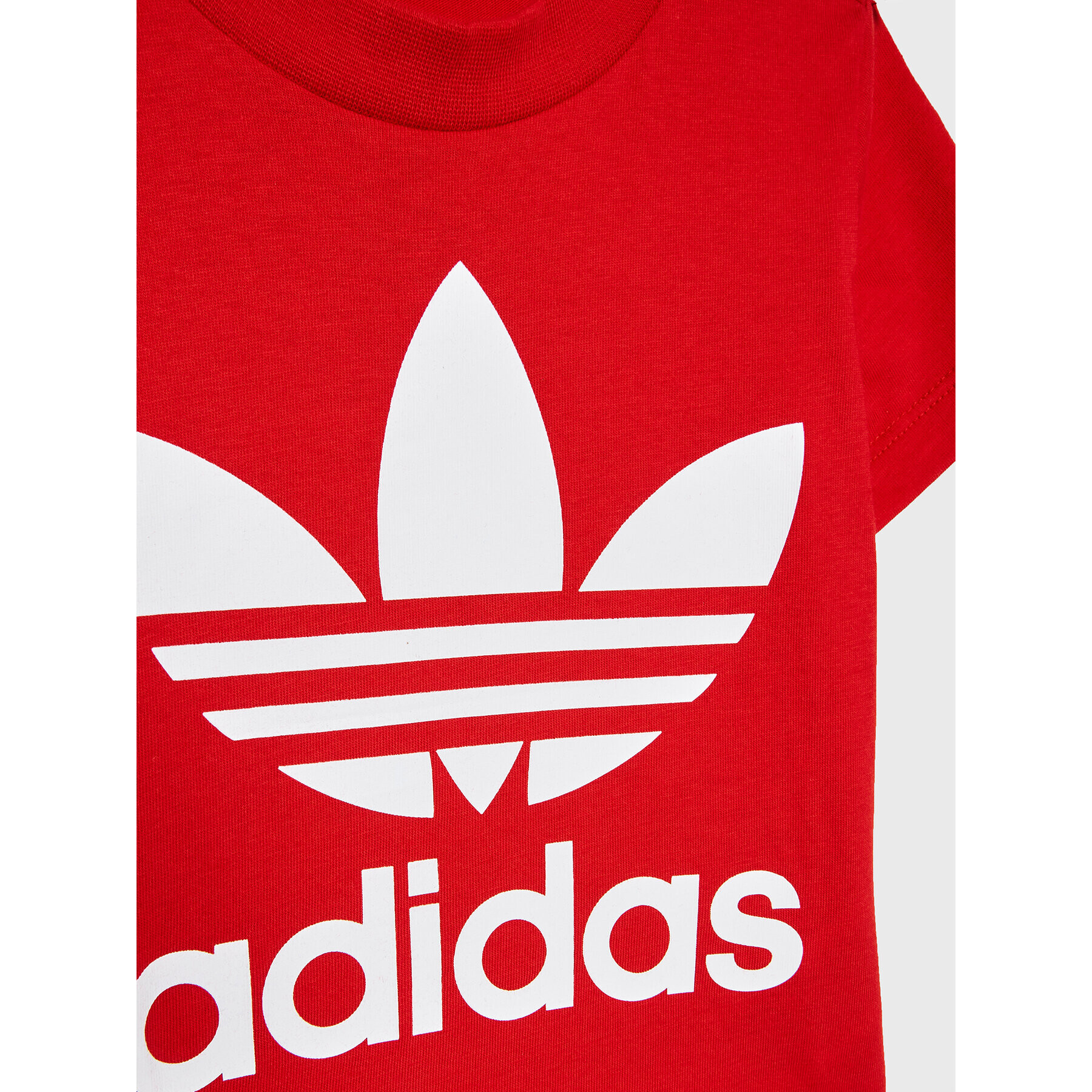 adidas T-Shirt adicolor Trefoil IC6110 Červená Regular Fit - Pepit.cz