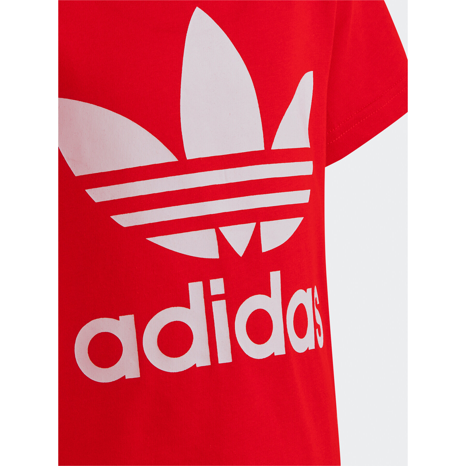 adidas T-Shirt Adicolor Trefoil T-Shirt IC9117 Červená Regular Fit - Pepit.cz