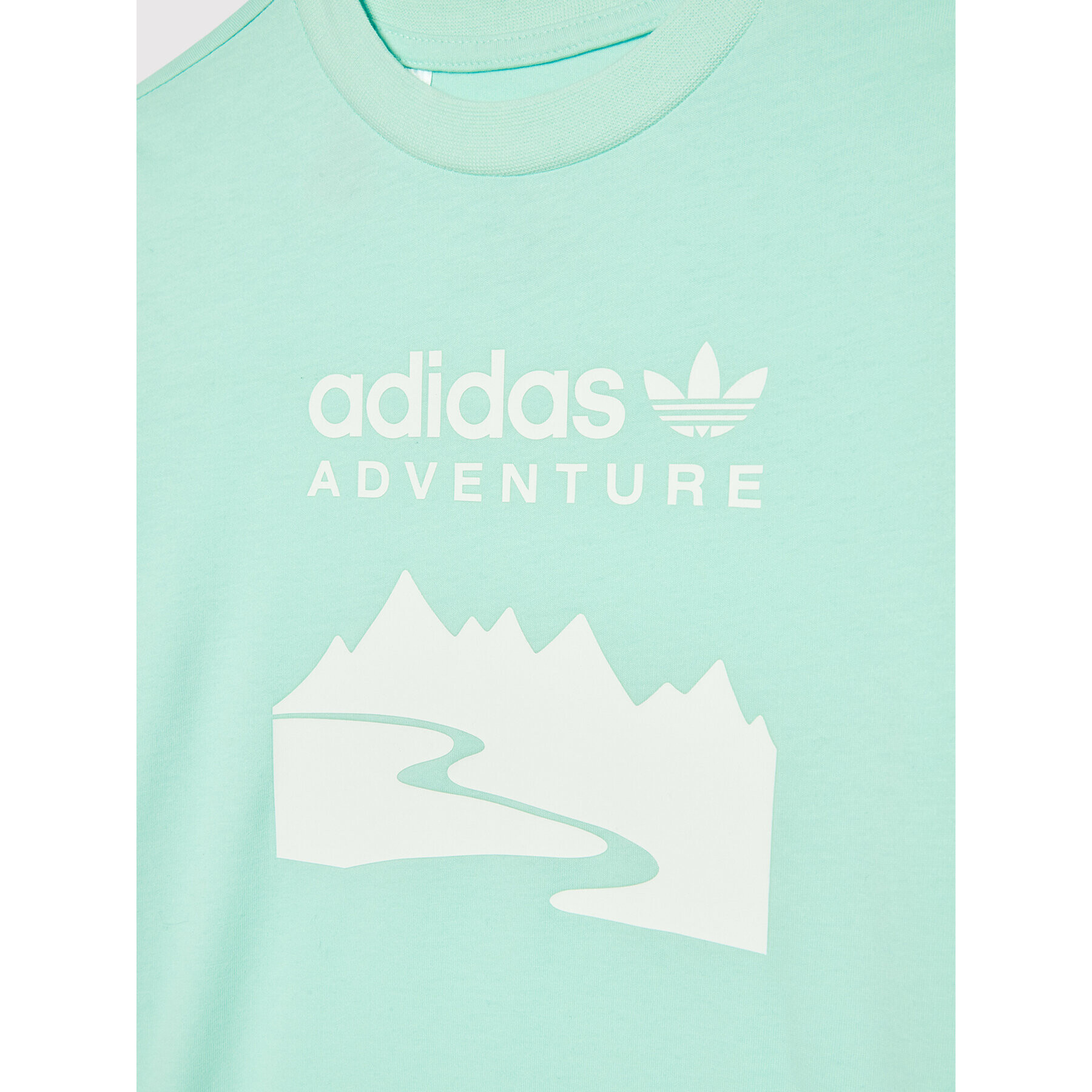 adidas T-Shirt Adventure HE2059 Zelená Regular Fit - Pepit.cz