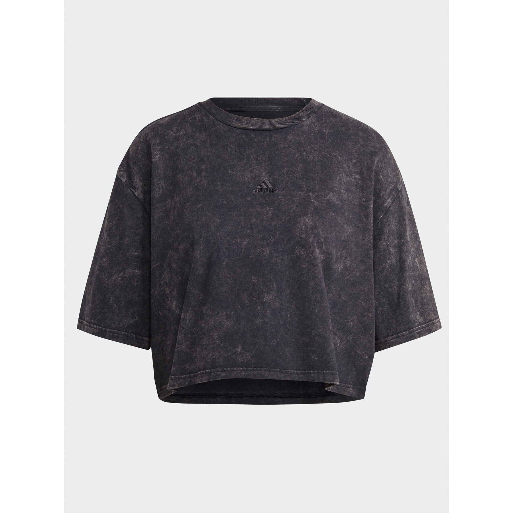 adidas T-Shirt ALL SZN Fleece Washed IL1512 Černá Loose Fit - Pepit.cz