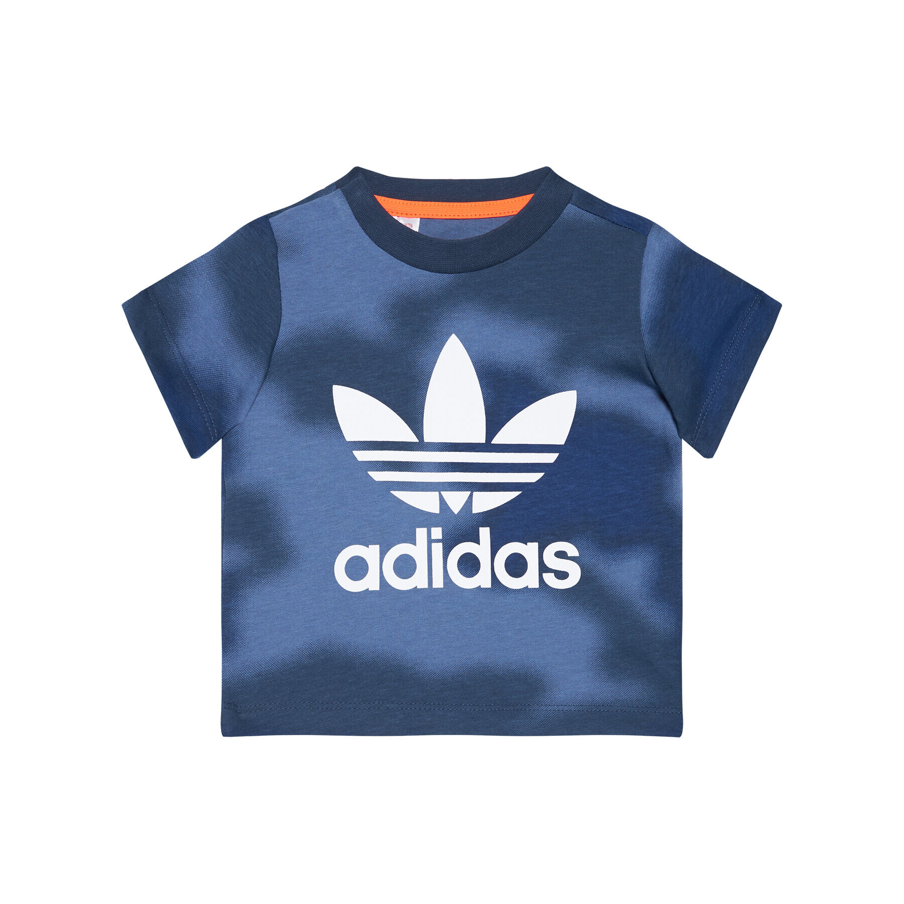 adidas T-Shirt Allover Print Camo GN4116 Tmavomodrá Regular Fit - Pepit.cz