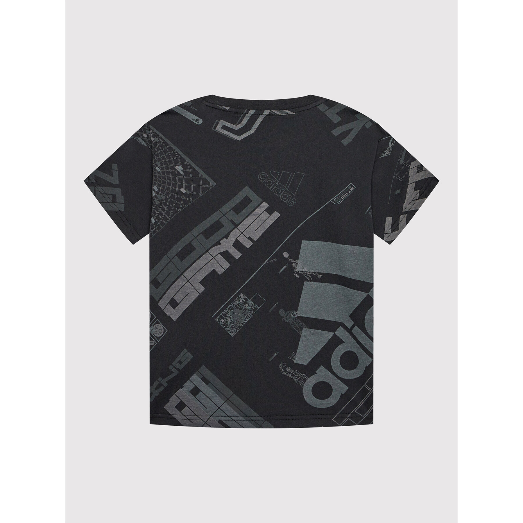 adidas T-Shirt Arkd3 Allover Print HD6869 Černá Relaxed Fit - Pepit.cz