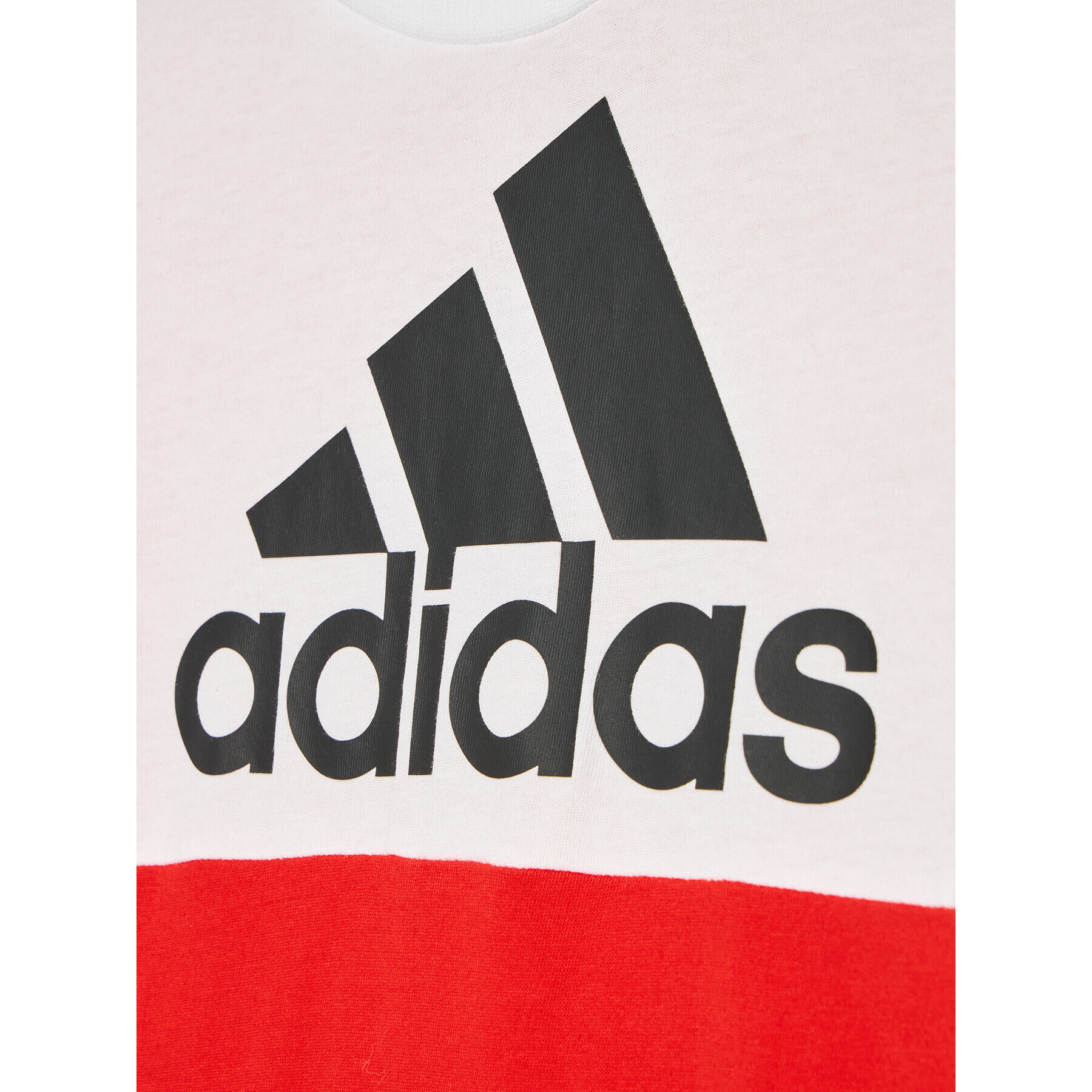 adidas T-Shirt B Cb Logo HC5648 Červená Regular Fit - Pepit.cz