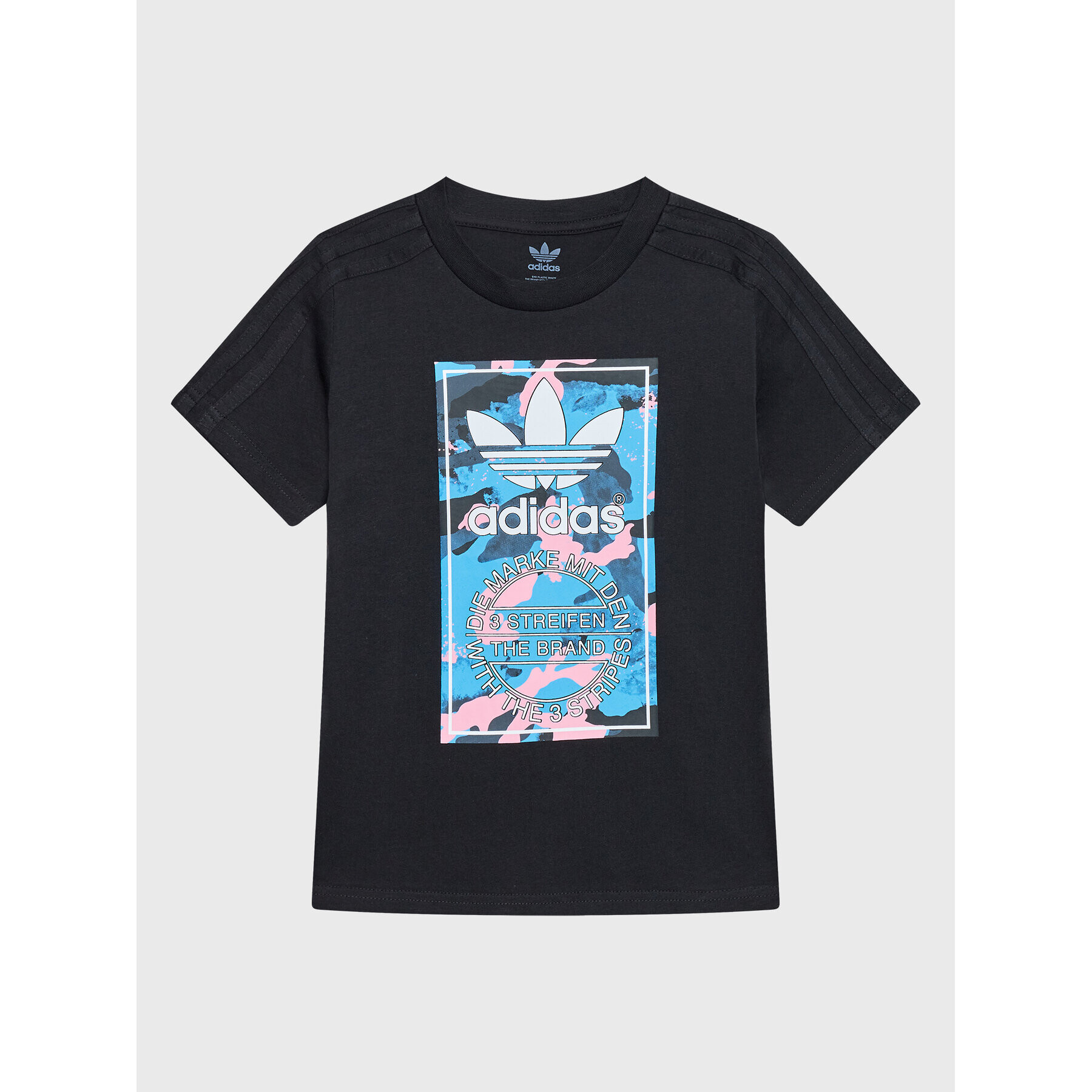 adidas T-Shirt Camo HK0280 Černá Regular Fit - Pepit.cz