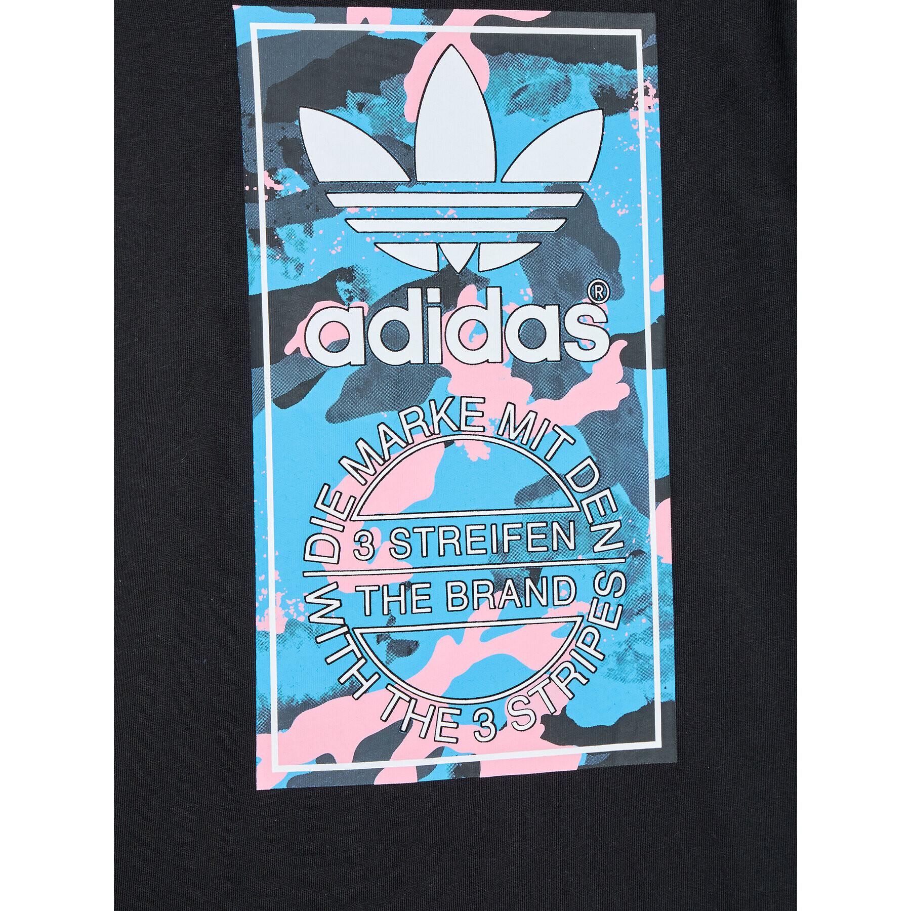 adidas T-Shirt Camo HK0280 Černá Regular Fit - Pepit.cz