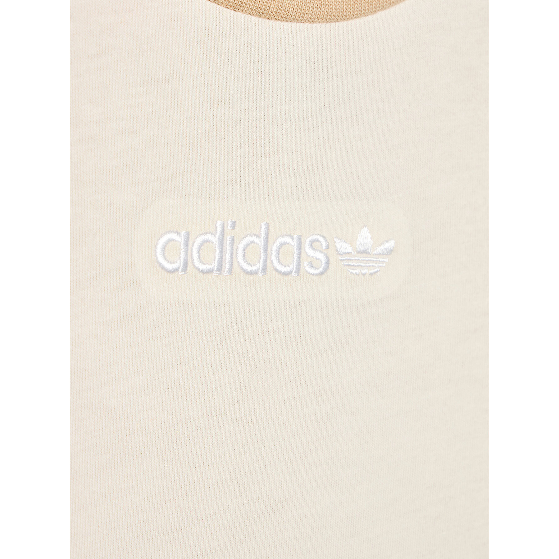 adidas T-Shirt Colorblock HK9812 Béžová Regular Fit - Pepit.cz