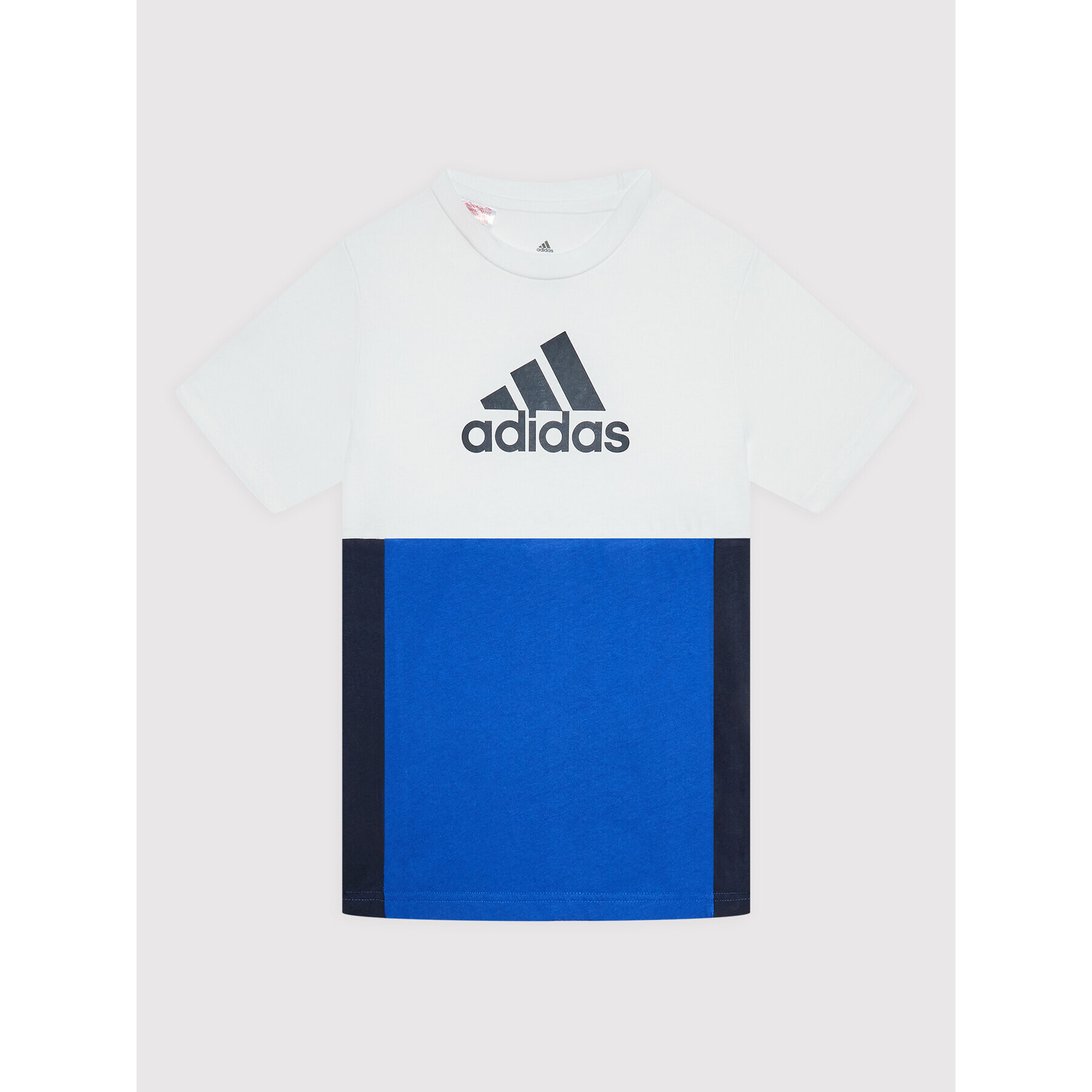 adidas T-Shirt Colourblock HG6831 Bílá Regular Fit - Pepit.cz