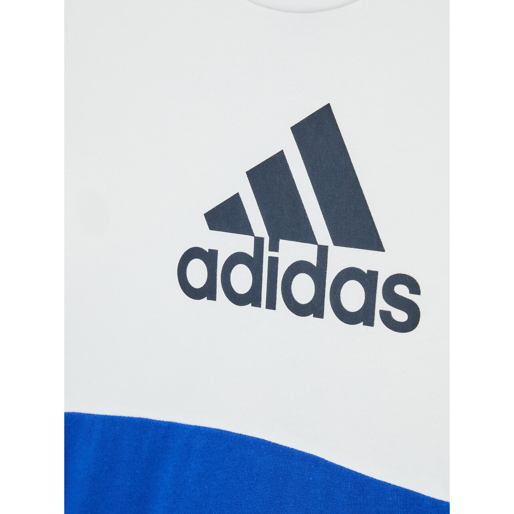 adidas T-Shirt Colourblock HG6831 Bílá Regular Fit - Pepit.cz