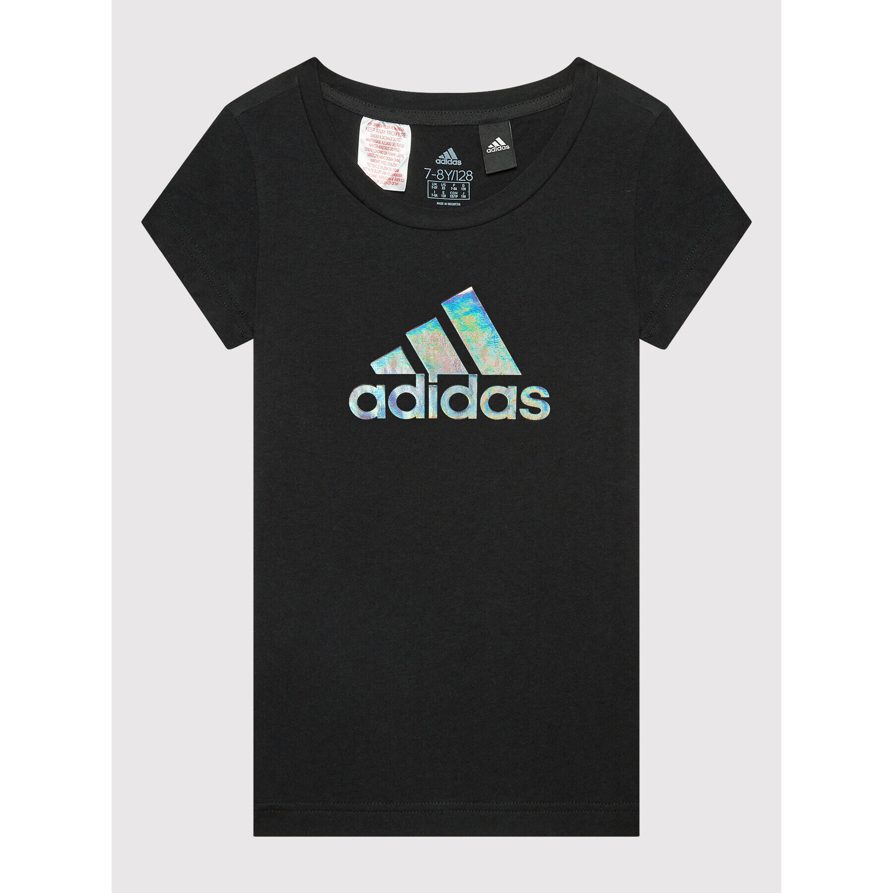 adidas T-Shirt Dance Metallic Print HD4407 Černá Regular Fit - Pepit.cz