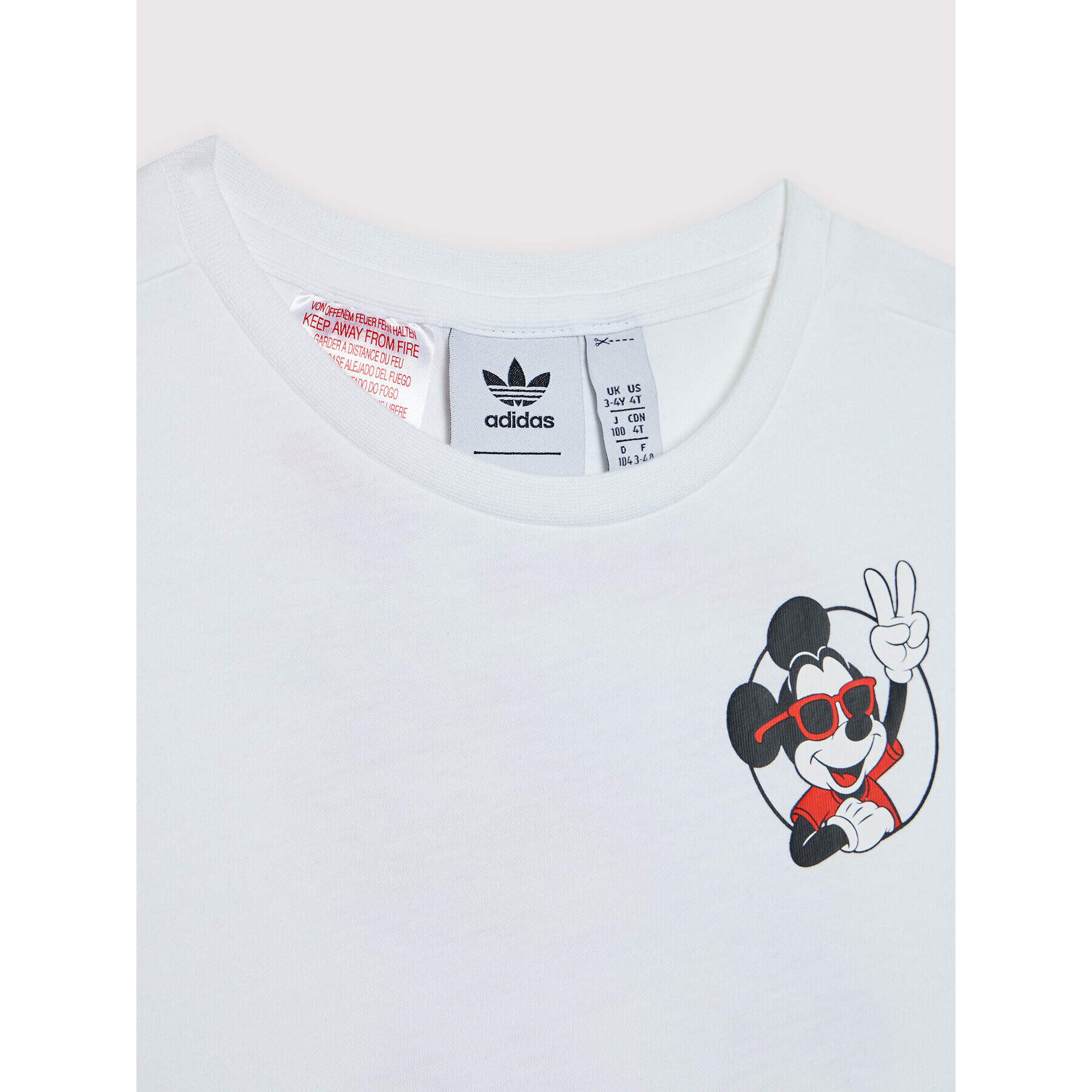 adidas T-Shirt Disney Mickey And Friends HC1912 Bílá Regular Fit - Pepit.cz