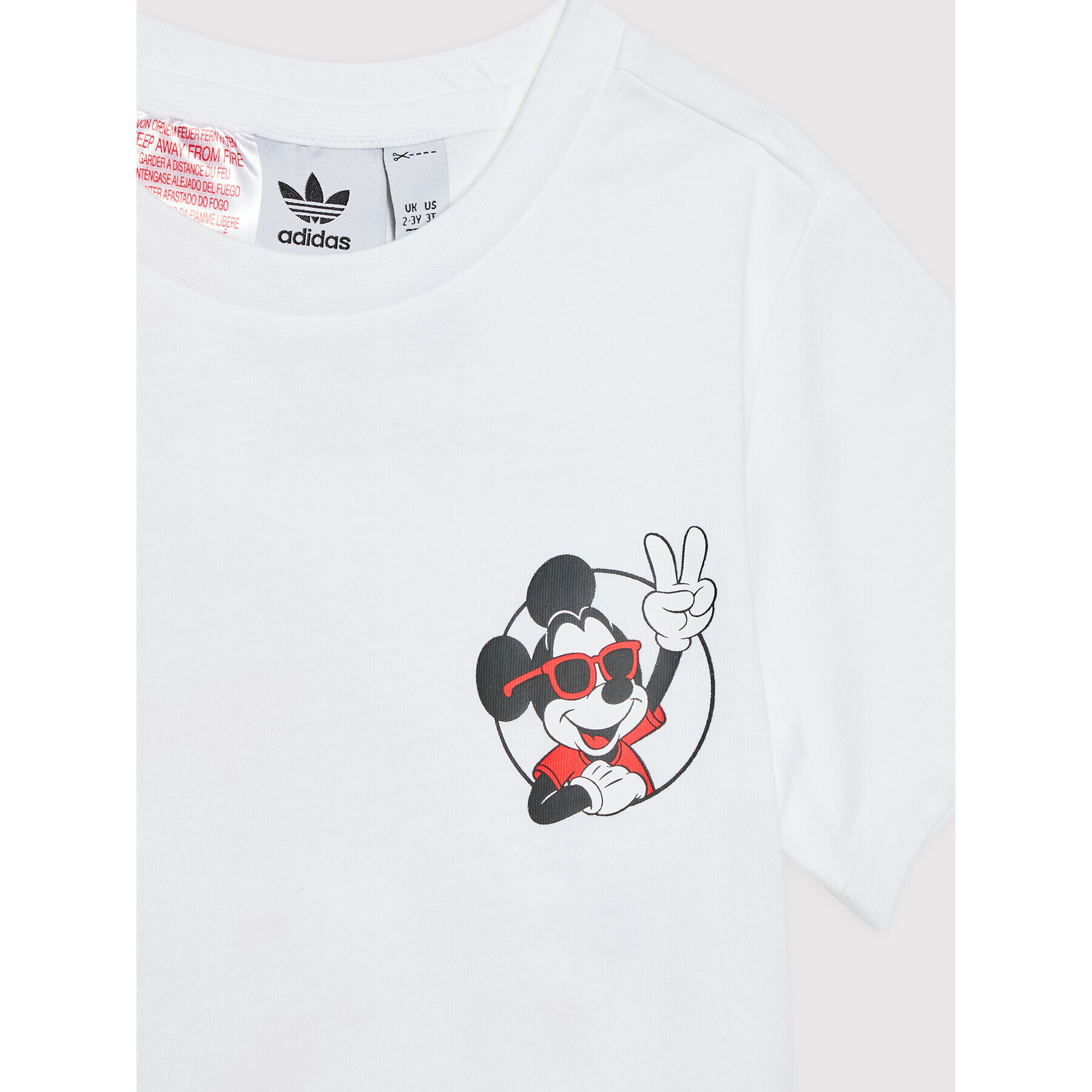 adidas T-Shirt Disney Mickey And Friends HF7523 Bílá Regular Fit - Pepit.cz