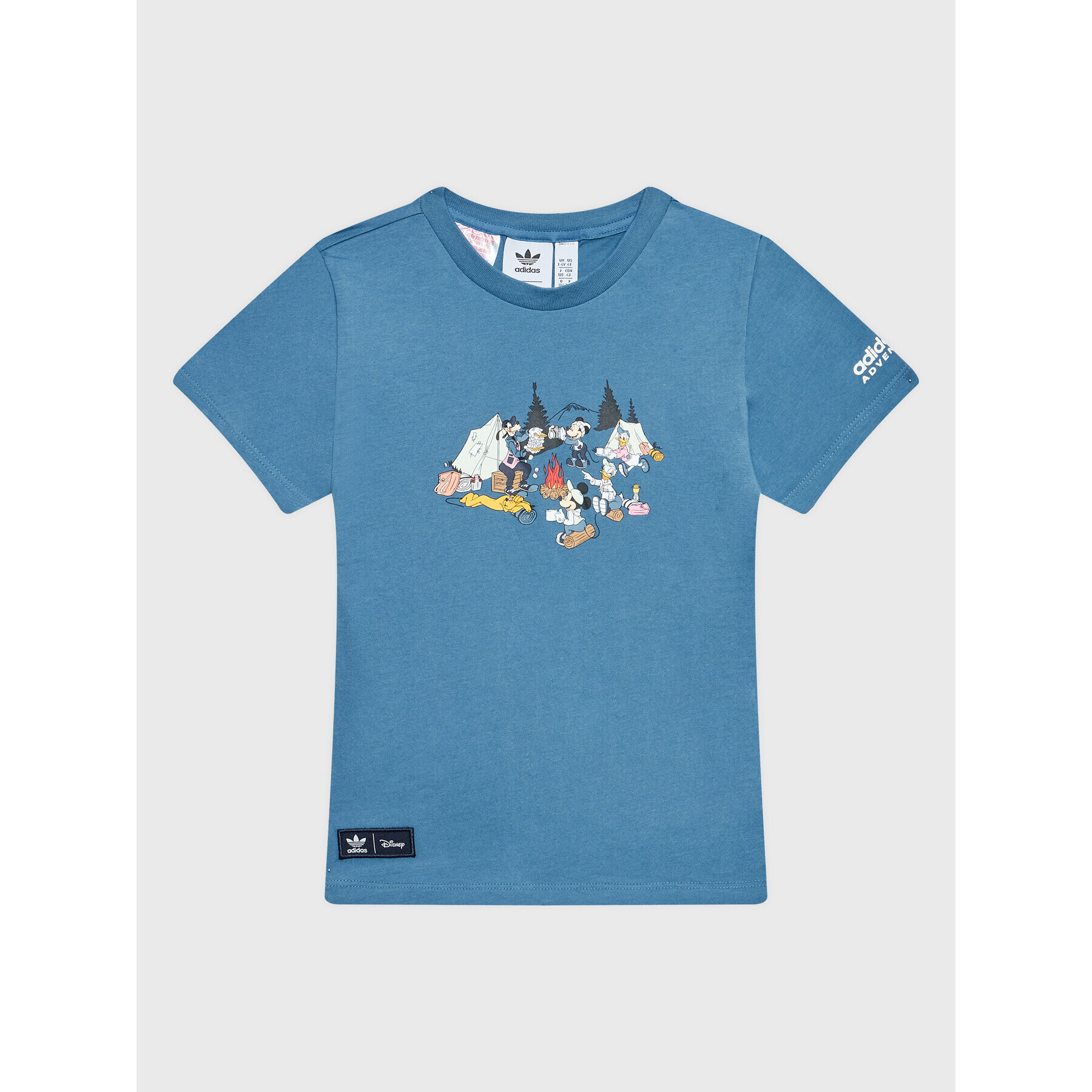 adidas T-Shirt Disney Mickey And Friends HK9777 Modrá Regular Fit - Pepit.cz