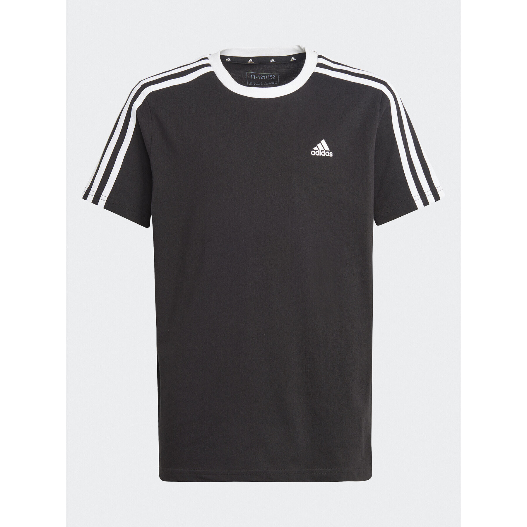 adidas T-Shirt Essentials 3-Stripes Cotton Loose Fit Boyfriend T-Shirt H44670 Černá Loose Fit - Pepit.cz