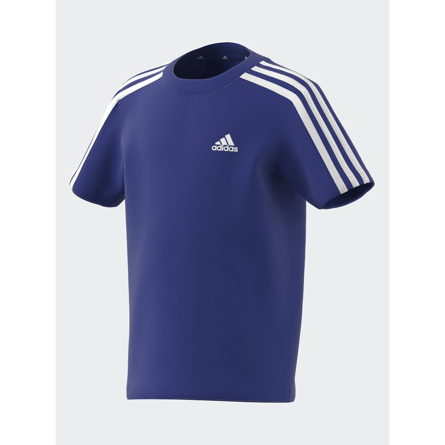 adidas T-Shirt Essentials 3-Stripes Cotton T-Shirt IJ6344 Modrá Regular Fit - Pepit.cz