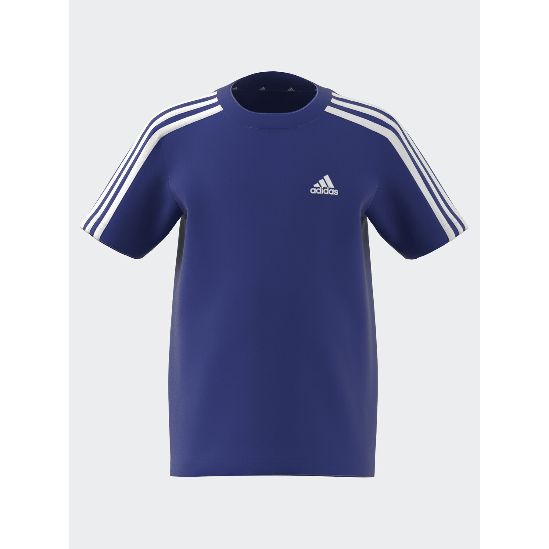 adidas T-Shirt Essentials 3-Stripes Cotton T-Shirt IJ6344 Modrá Regular Fit - Pepit.cz