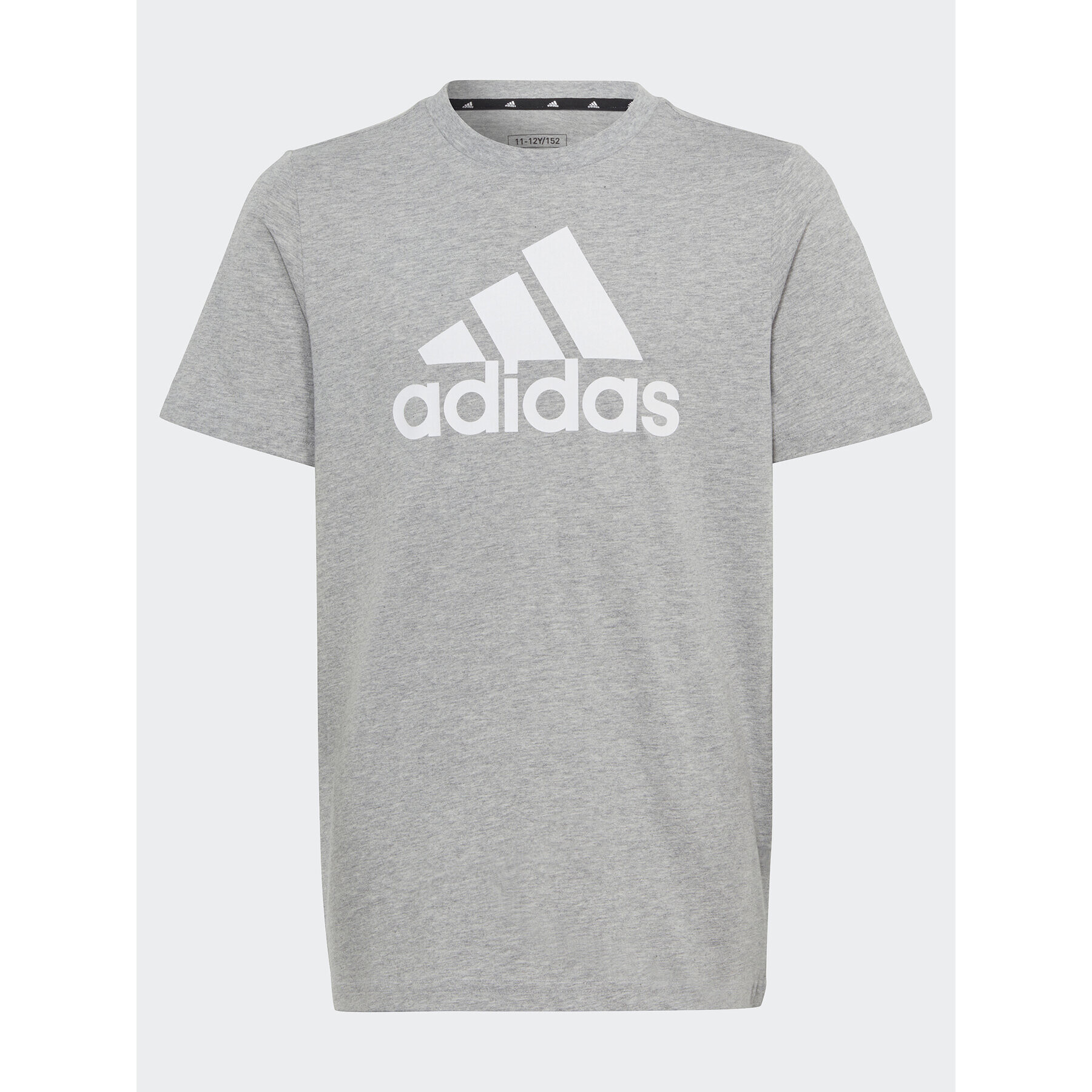 adidas T-Shirt Essentials Big Logo Cotton T-Shirt HR6379 Šedá Regular Fit - Pepit.cz