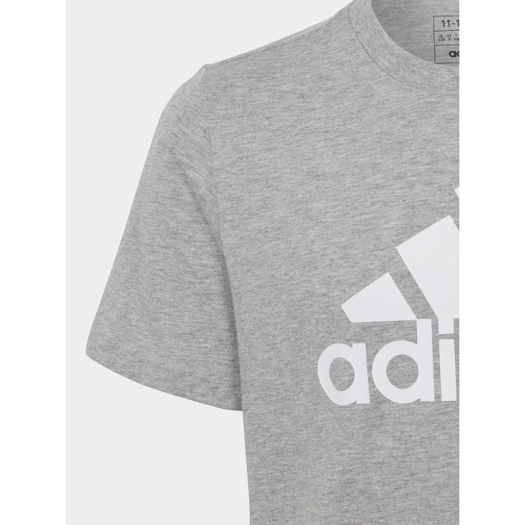 adidas T-Shirt Essentials Big Logo Cotton T-Shirt HR6379 Šedá Regular Fit - Pepit.cz