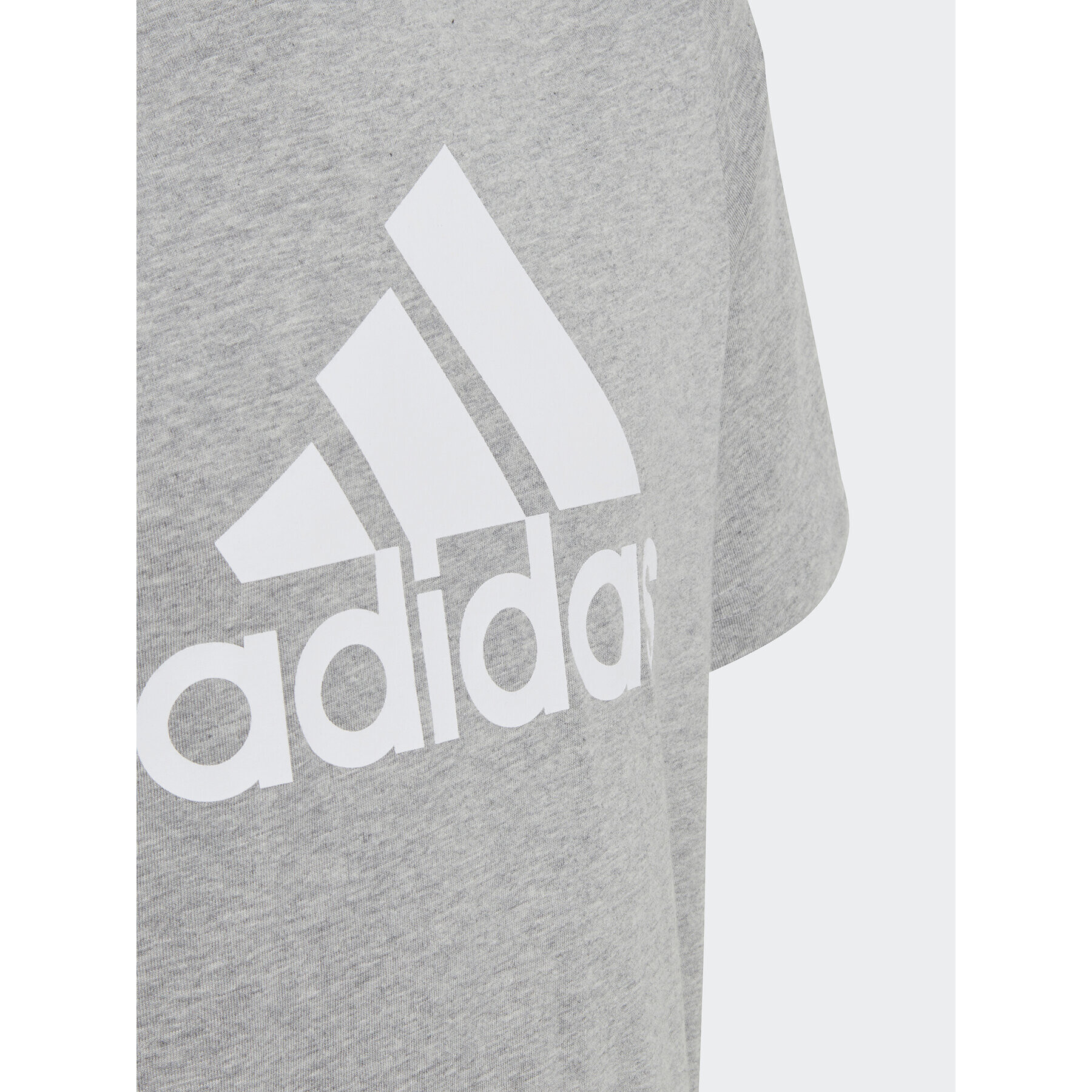 adidas T-Shirt Essentials Big Logo Cotton T-Shirt HR6379 Šedá Regular Fit - Pepit.cz