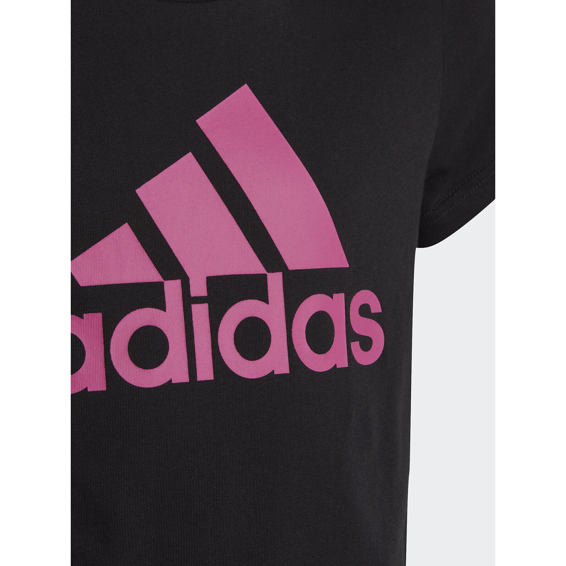 adidas T-Shirt Essentials Big Logo Cotton T-Shirt IC6122 Černá Slim Fit - Pepit.cz