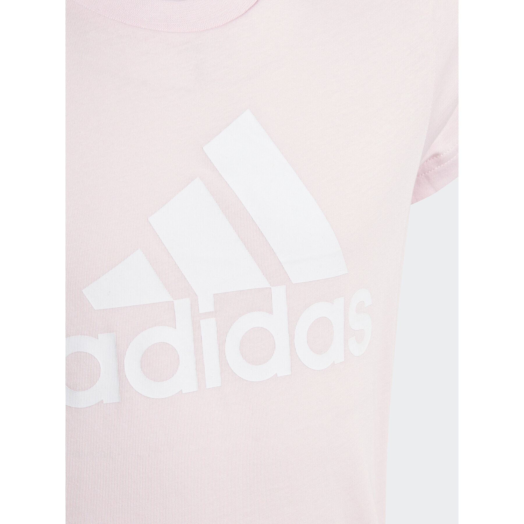 adidas T-Shirt Essentials Big Logo Cotton T-Shirt IC6123 Růžová Slim Fit - Pepit.cz