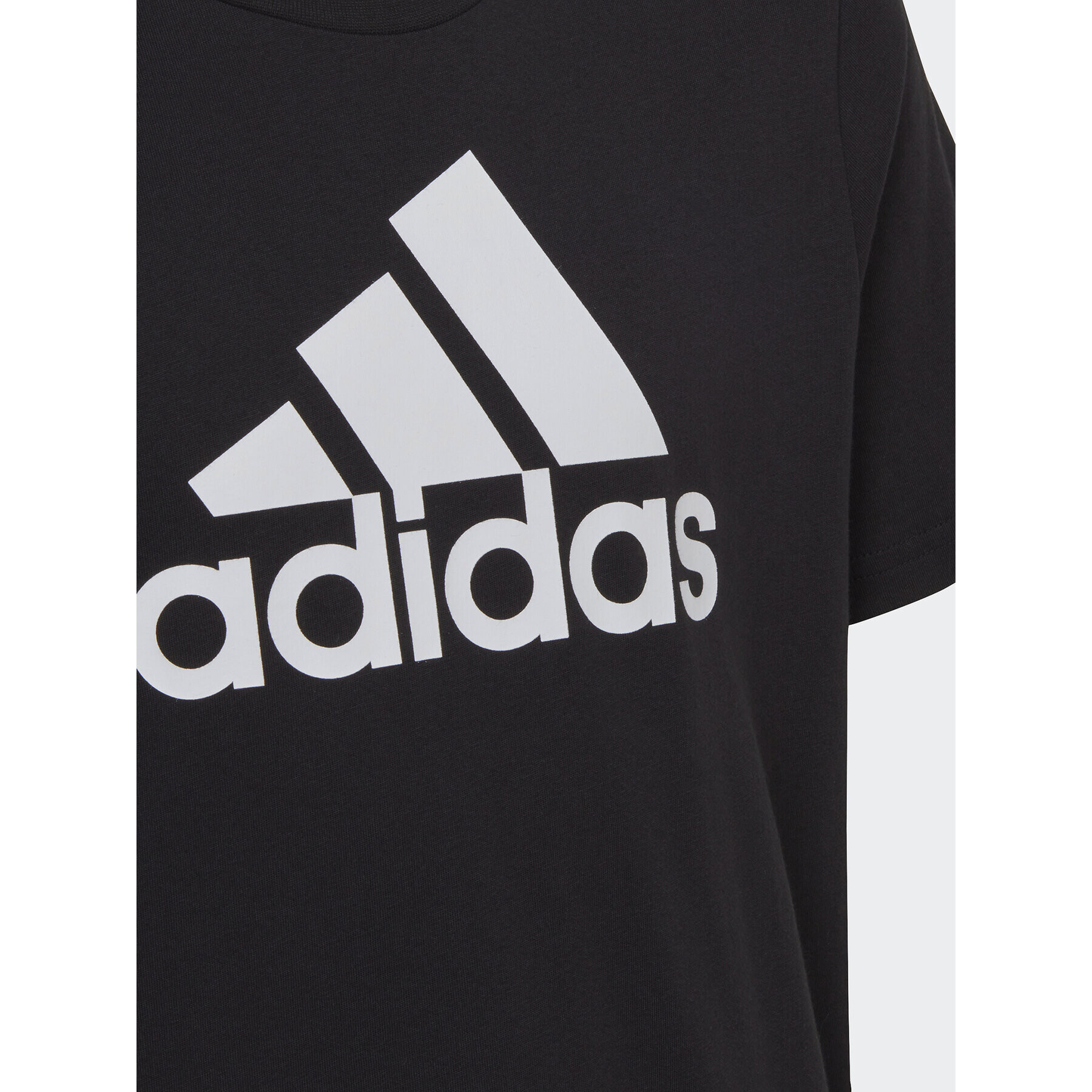 adidas T-Shirt Essentials Big Logo Cotton T-Shirt IC6855 Černá Regular Fit - Pepit.cz