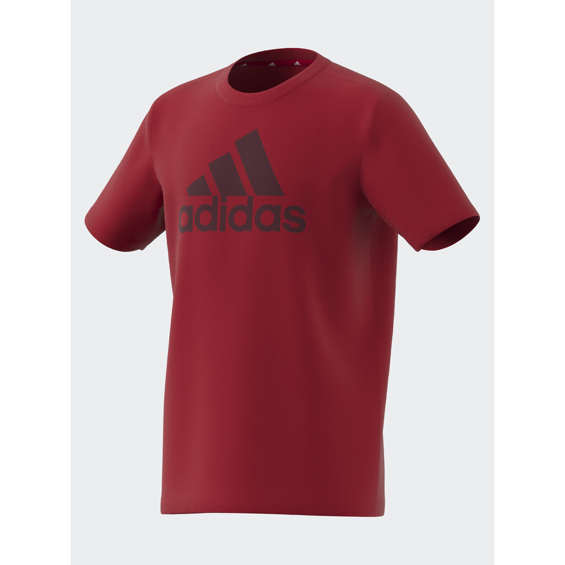 adidas T-Shirt Essentials Big Logo Cotton T-Shirt IJ6262 Červená Regular Fit - Pepit.cz