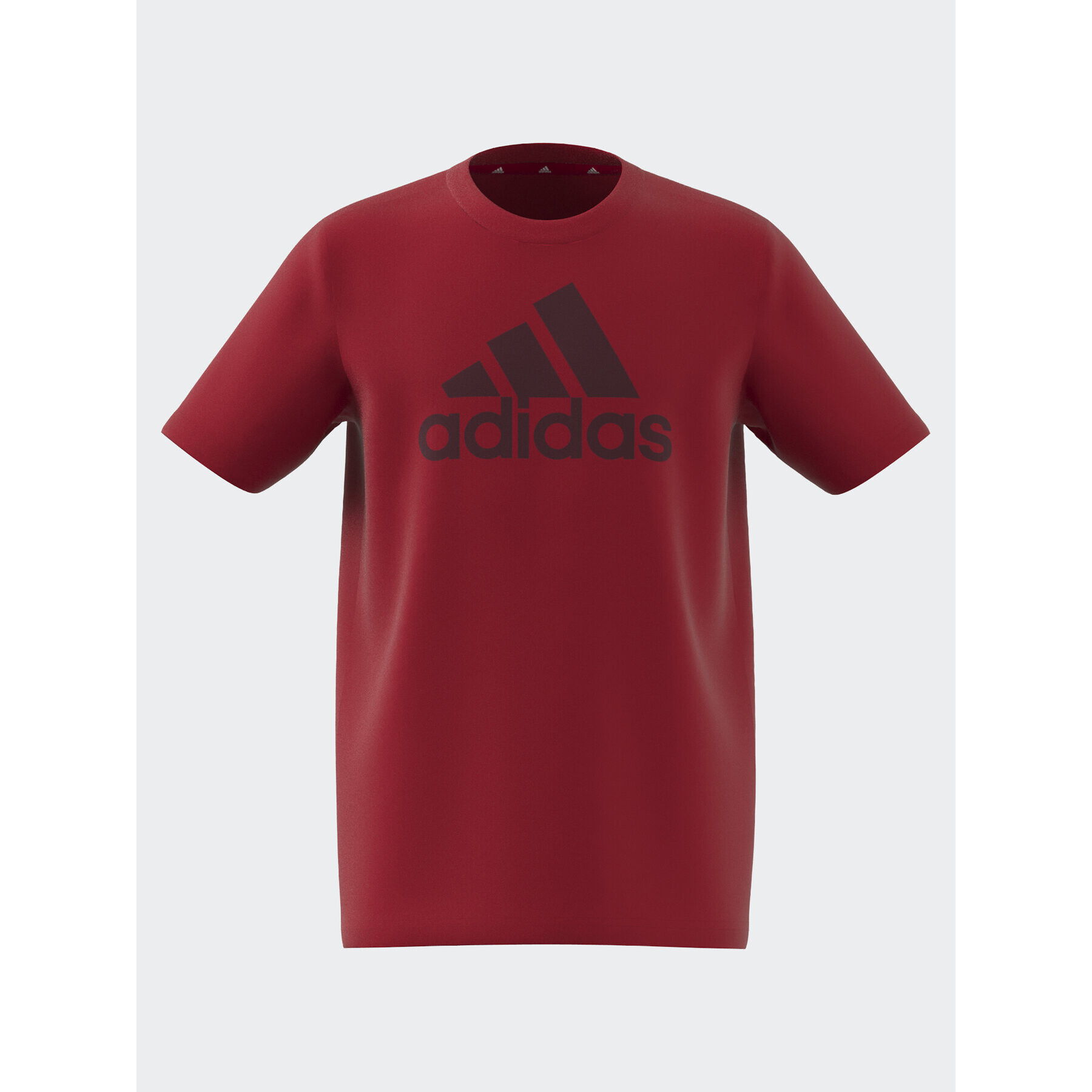 adidas T-Shirt Essentials Big Logo Cotton T-Shirt IJ6262 Červená Regular Fit - Pepit.cz