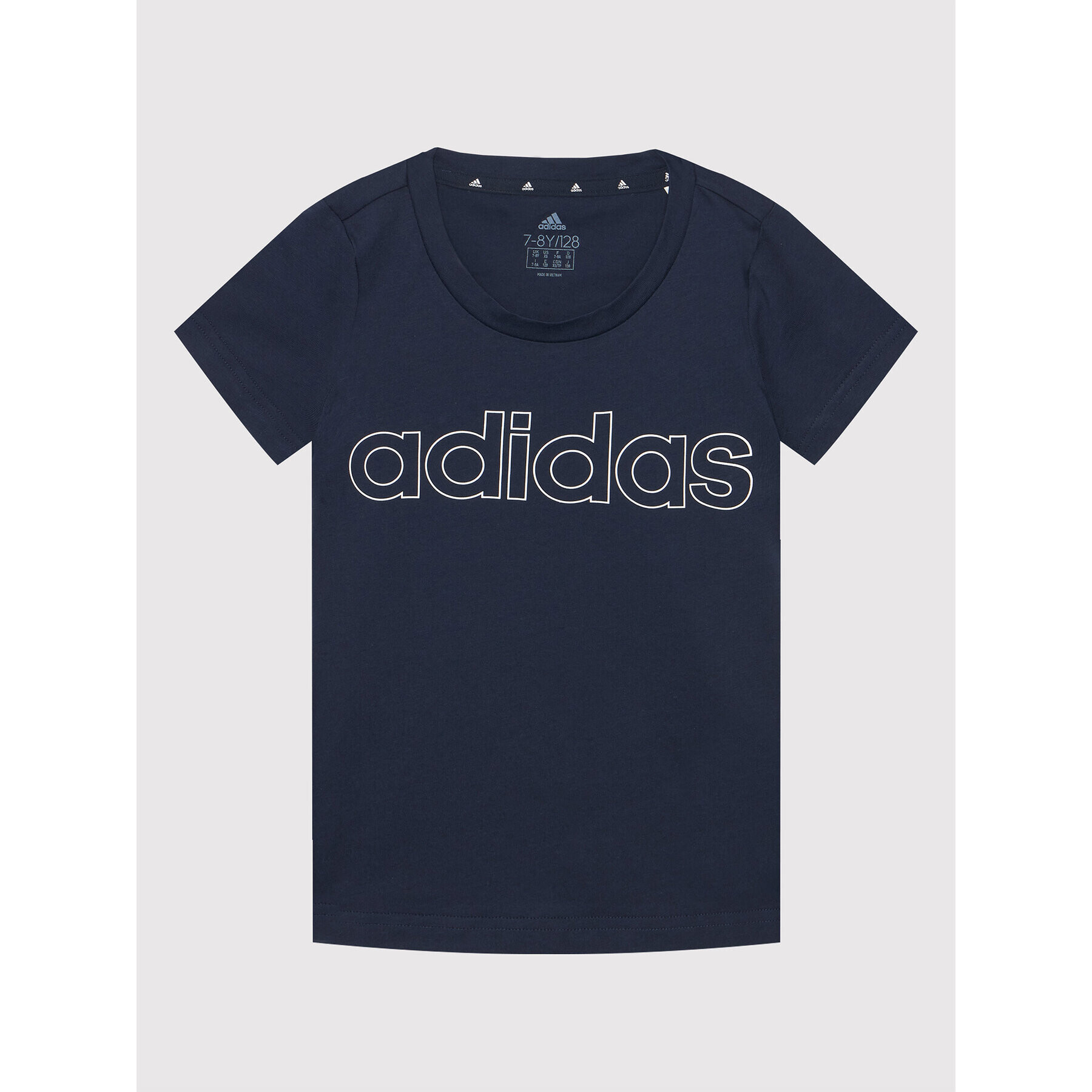 adidas T-Shirt Essentials GS0186 Tmavomodrá Slim Fit - Pepit.cz