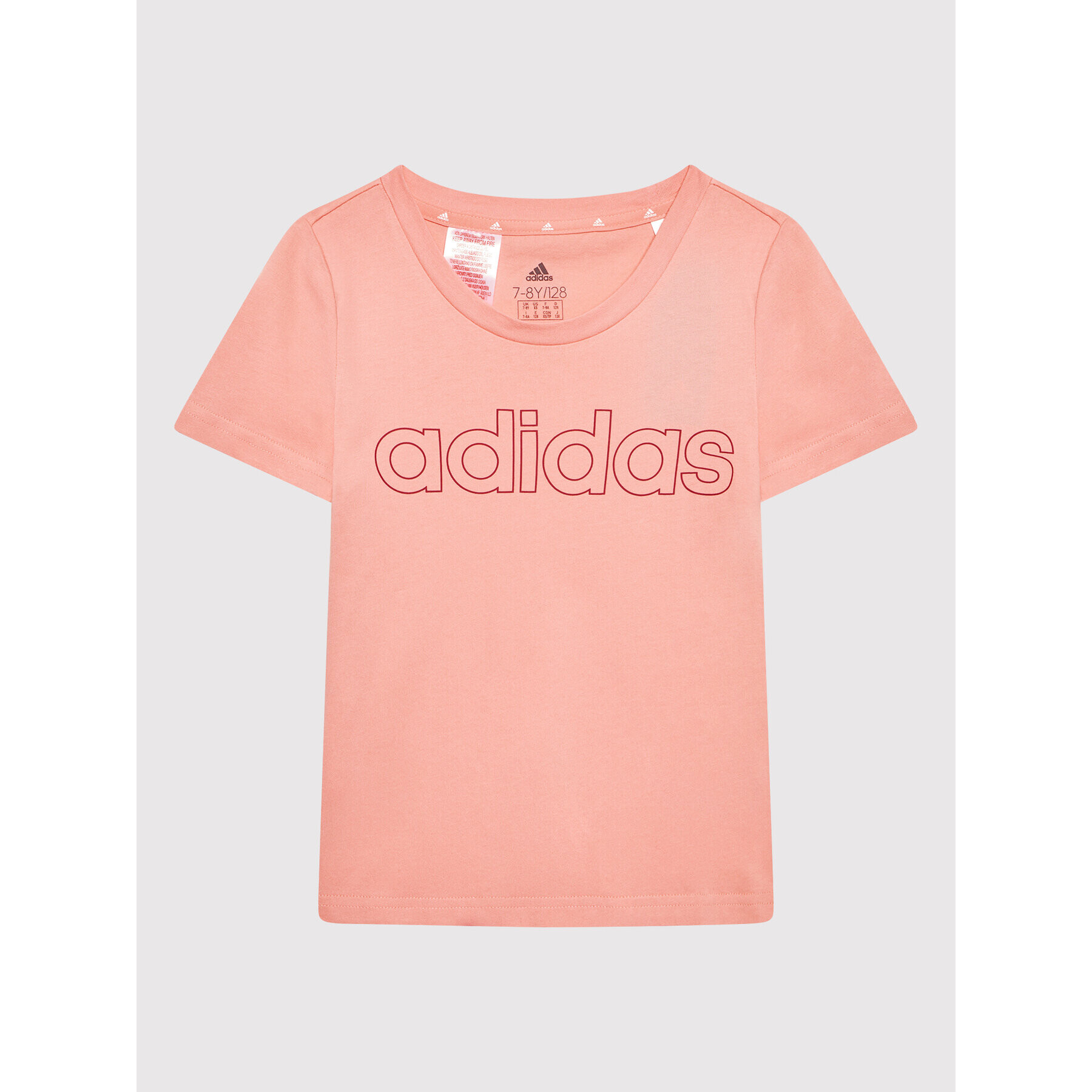 adidas T-Shirt Essentials HE1965 Růžová Slim Fit - Pepit.cz