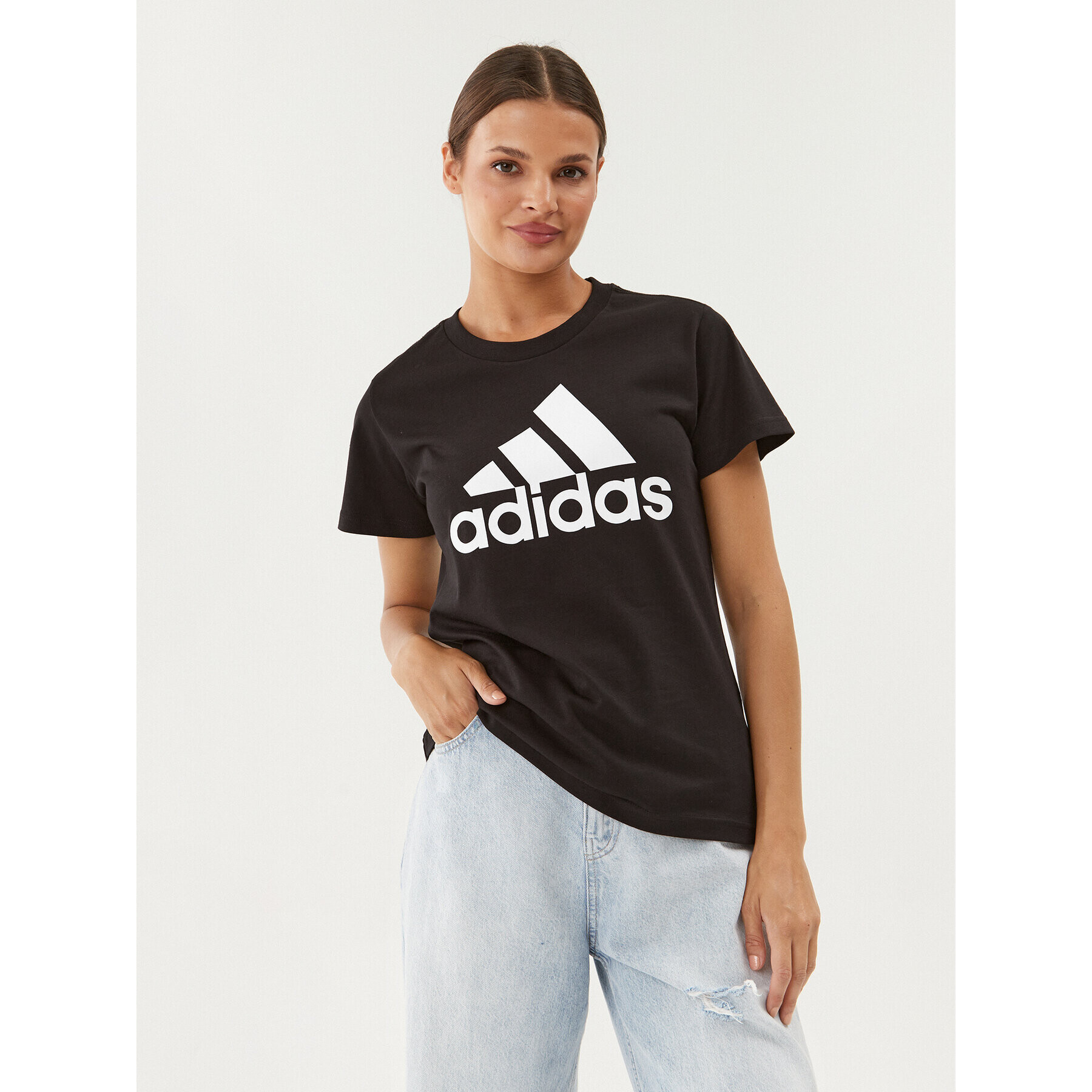 adidas T-Shirt Essentials Logo GL0722 Černá Regular Fit - Pepit.cz