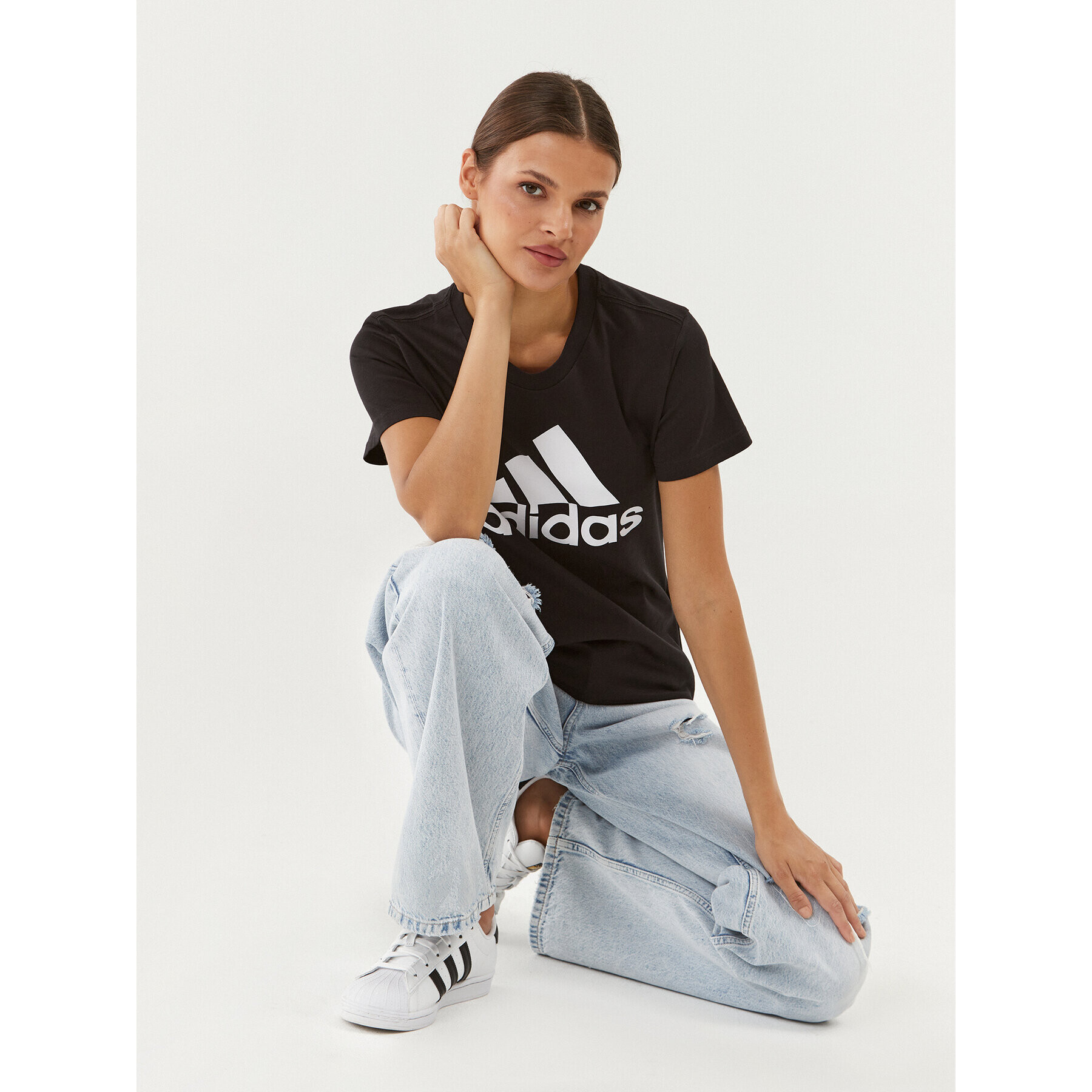 adidas T-Shirt Essentials Logo GL0722 Černá Regular Fit - Pepit.cz