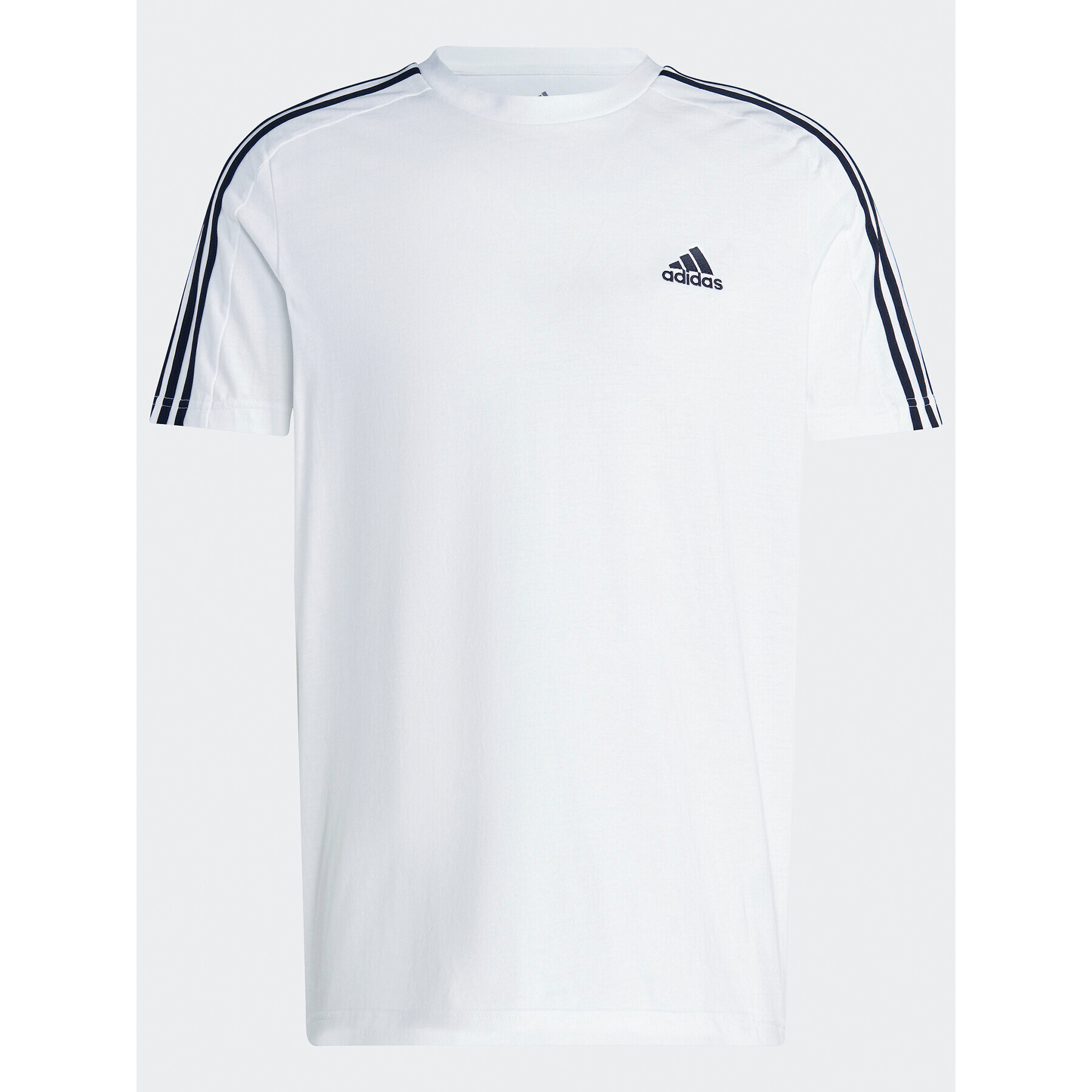 adidas T-Shirt Essentials Single Jersey 3-Stripes T-Shirt IC9336 Bílá Regular Fit - Pepit.cz