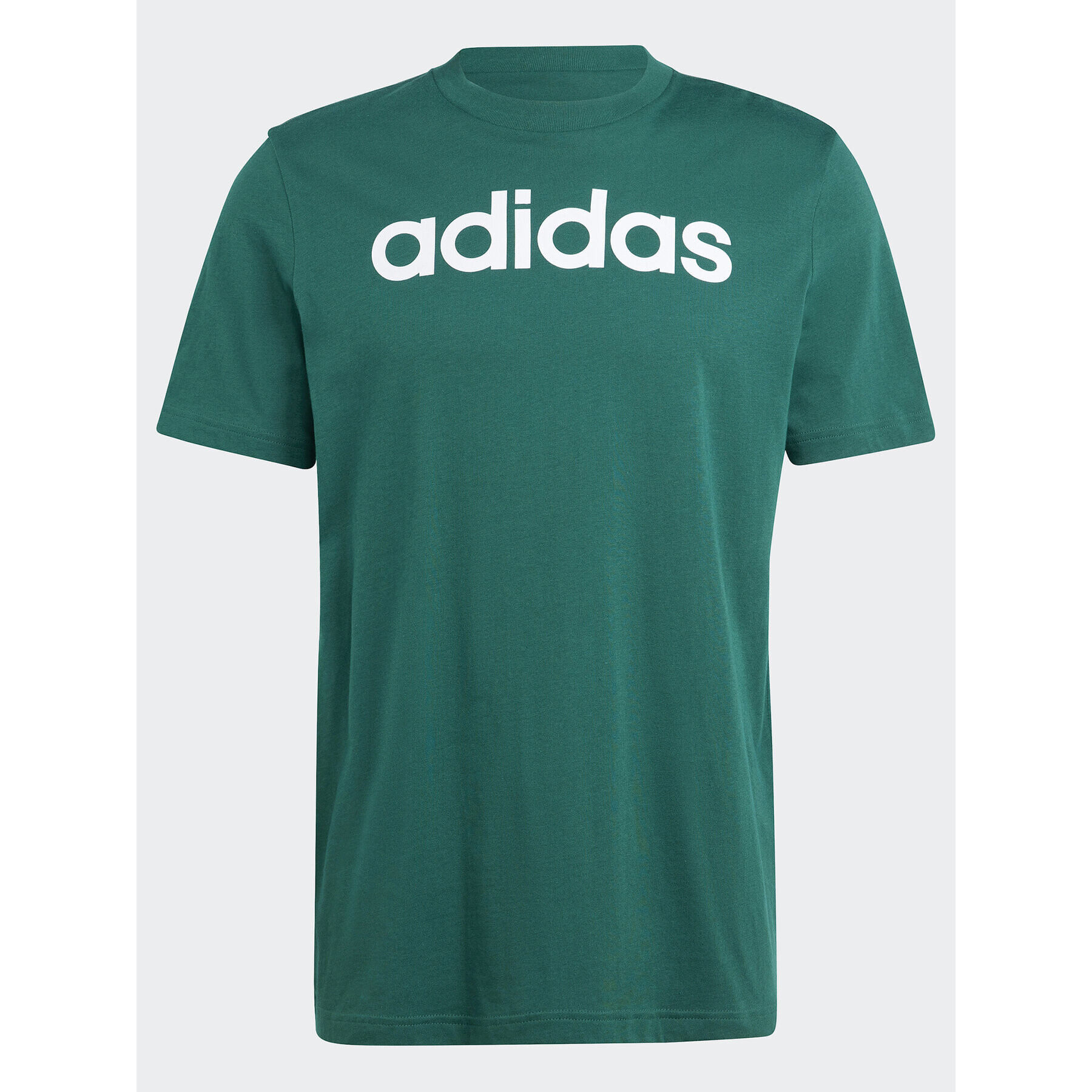 adidas T-Shirt Essentials Single Jersey Linear Embroidered Logo T-Shirt IJ8658 Zelená Regular Fit - Pepit.cz